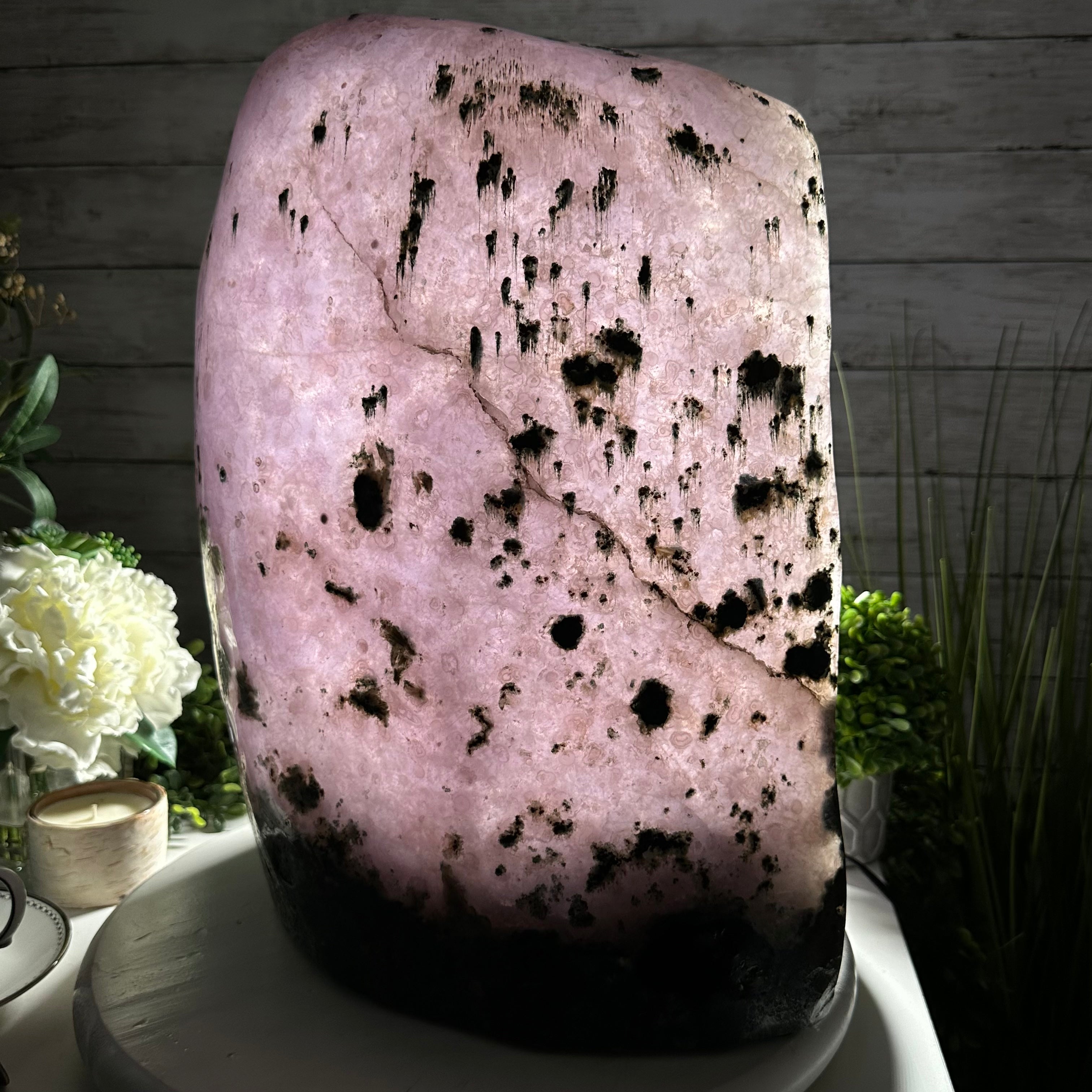 Extra Quality Polished Brazilian Amethyst Cathedral, 62.6 lbs & 16.25" tall Model #5602-0161 by Brazil Gems - Brazil GemsBrazil GemsExtra Quality Polished Brazilian Amethyst Cathedral, 62.6 lbs & 16.25" tall Model #5602-0161 by Brazil GemsPolished Cathedrals5602-0161