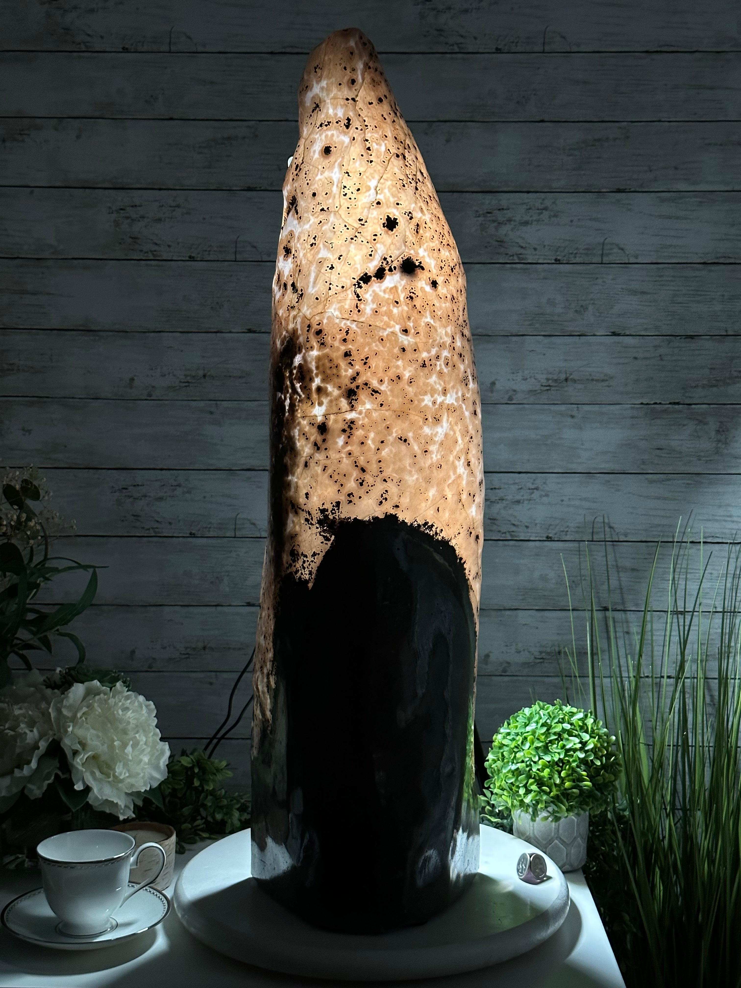 Extra Quality Polished Brazilian Amethyst Cathedral, 51.7 lbs & 30.5" tall Model #5602-0158 by Brazil Gems - Brazil GemsBrazil GemsExtra Quality Polished Brazilian Amethyst Cathedral, 51.7 lbs & 30.5" tall Model #5602-0158 by Brazil GemsPolished Cathedrals5602-0158