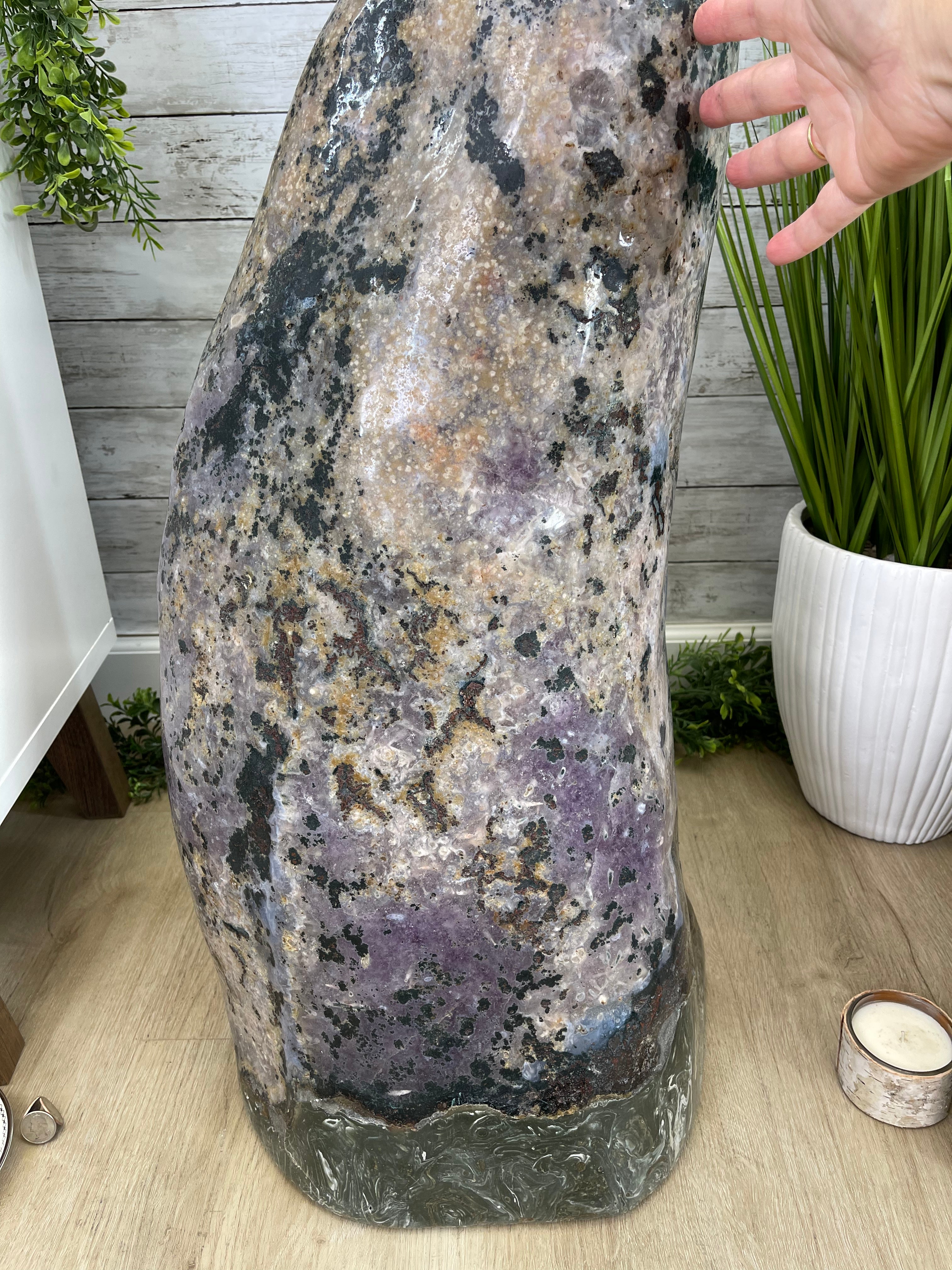 Large Extra Plus Quality Polished Brazilian Amethyst Cathedral, 155.3 lbs & 52” Tall Model #5602-0145 by Brazil Gems - Brazil GemsBrazil GemsLarge Extra Plus Quality Polished Brazilian Amethyst Cathedral, 155.3 lbs & 52” Tall Model #5602-0145 by Brazil GemsPolished Cathedrals5602-0145
