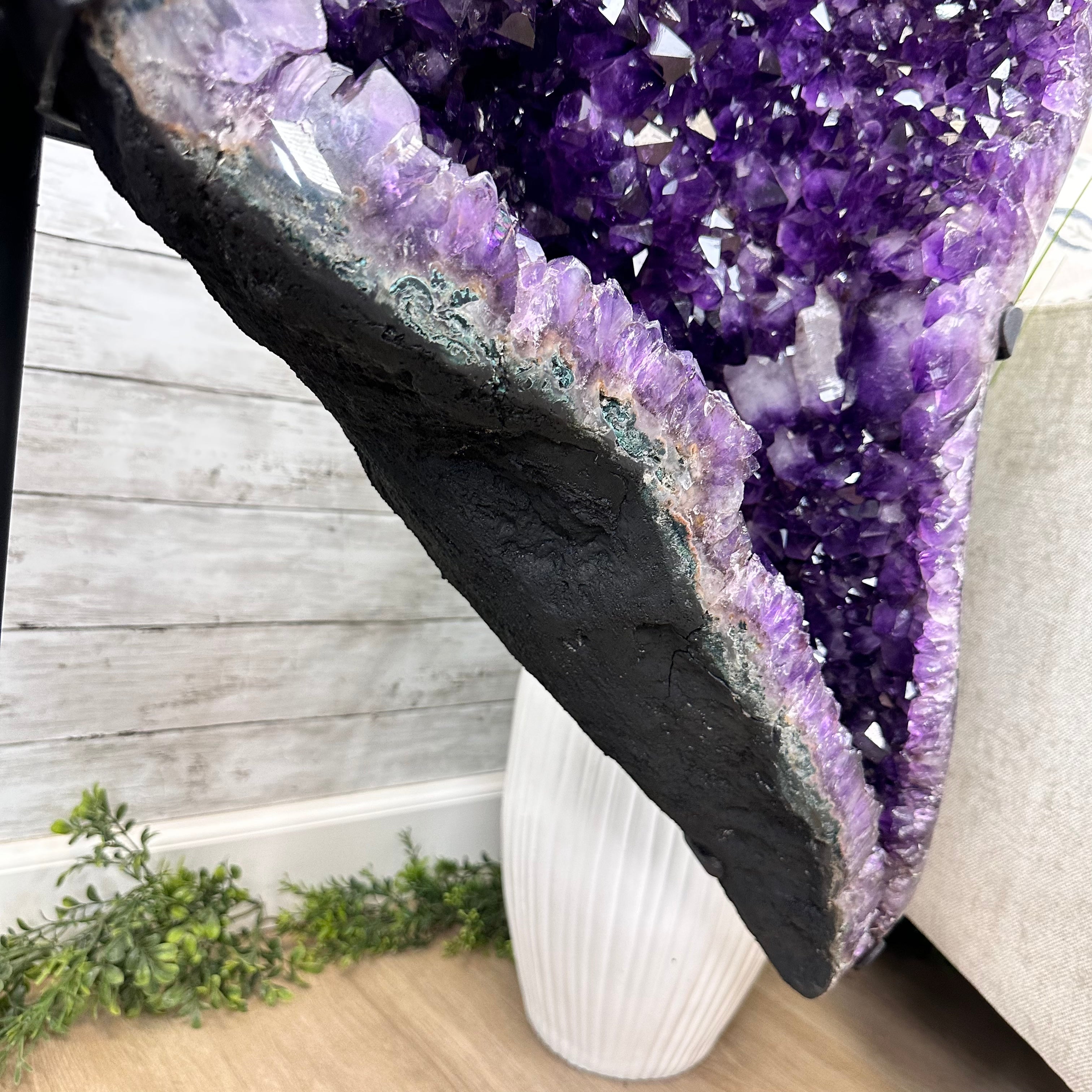 Extra Plus Quality Amethyst Wings on a Metal Stand, 174.2 lbs, 34.75" Tall #5493-0036 - Brazil GemsBrazil GemsExtra Plus Quality Amethyst Wings on a Metal Stand, 174.2 lbs, 34.75" Tall #5493-0036Amethyst Butterfly Wings5493-0036