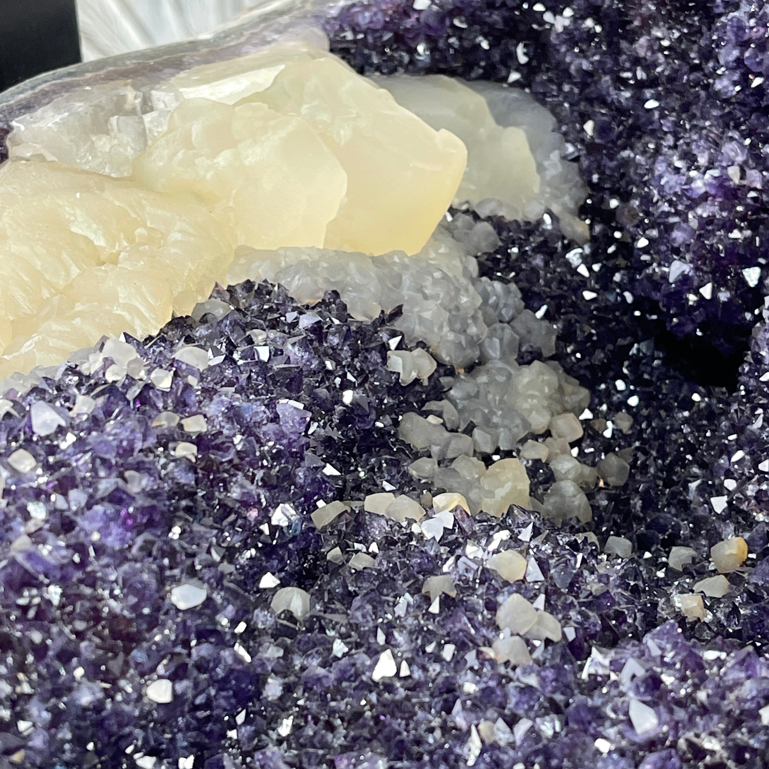 Large Special Amethyst Dining/Conference Table Super Quality, 814 lbs & 31.6" tall #1388-0001 by Brazil Gems - Brazil GemsBrazil GemsLarge Special Amethyst Dining/Conference Table Super Quality, 814 lbs & 31.6" tall #1388-0001 by Brazil GemsTables: Dining1388-0001