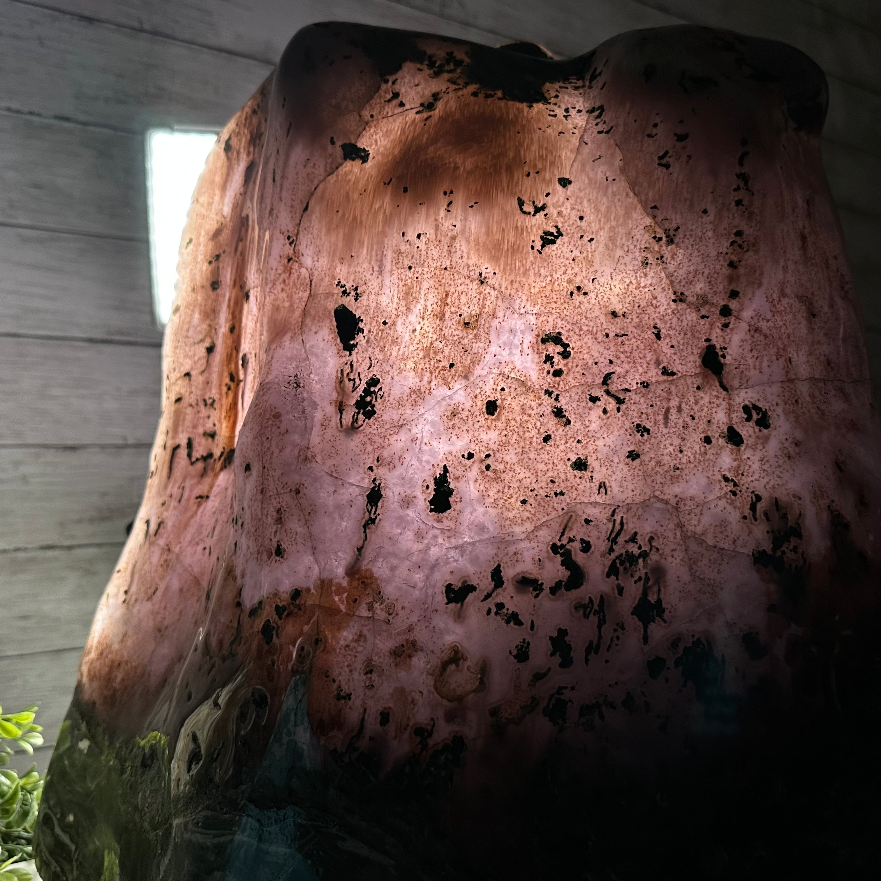 Extra Quality Polished Brazilian Amethyst Cathedral, 134.5 lbs & 18.5" tall Model #5602-0167 by Brazil Gems - Brazil GemsBrazil GemsExtra Quality Polished Brazilian Amethyst Cathedral, 134.5 lbs & 18.5" tall Model #5602-0167 by Brazil GemsPolished Cathedrals5602-0167