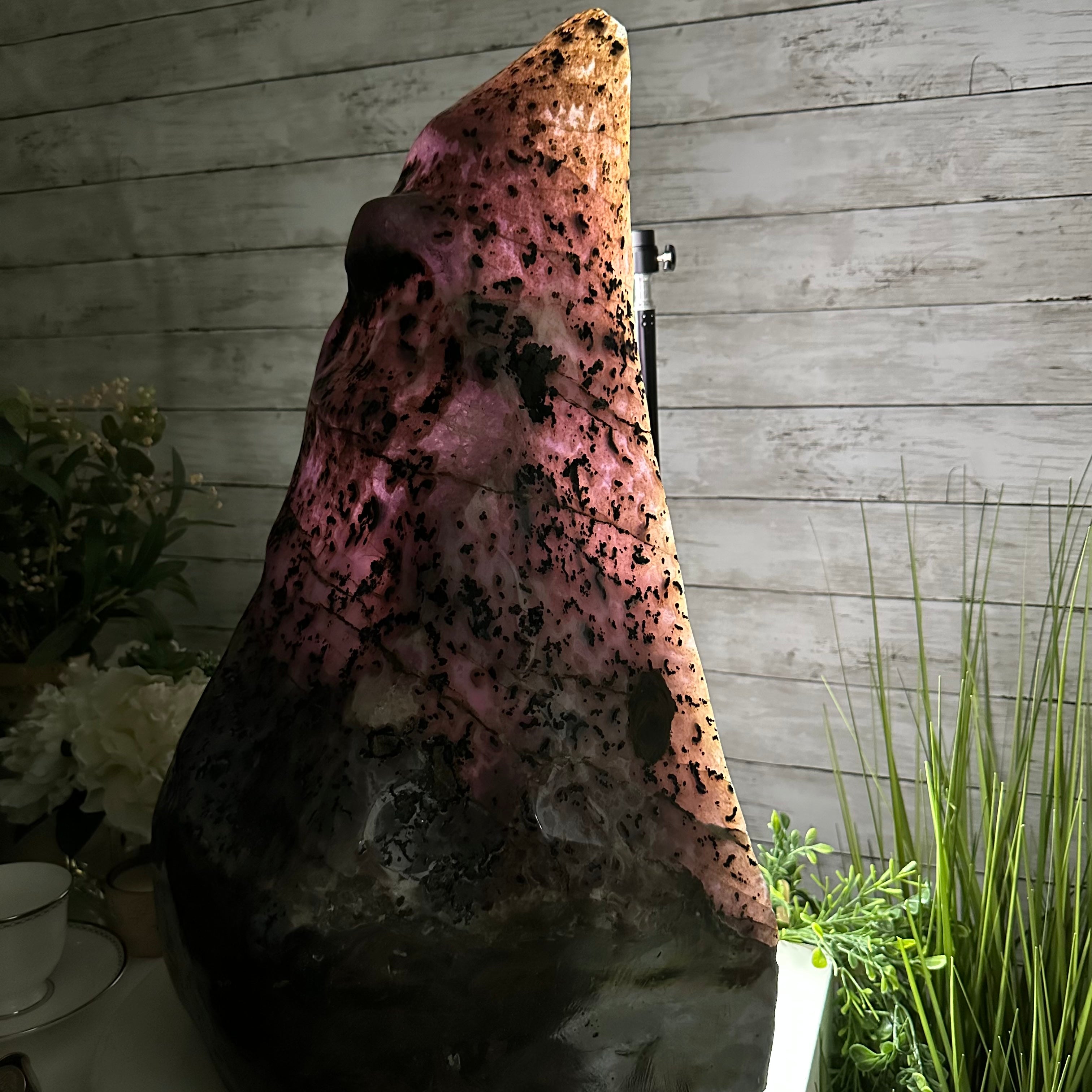 Extra Plus Quality Polished Brazilian Amethyst Cathedral, 114.2 lbs & 23" tall Model #5602-0166 by Brazil Gems - Brazil GemsBrazil GemsExtra Plus Quality Polished Brazilian Amethyst Cathedral, 114.2 lbs & 23" tall Model #5602-0166 by Brazil GemsPolished Cathedrals5602-0166