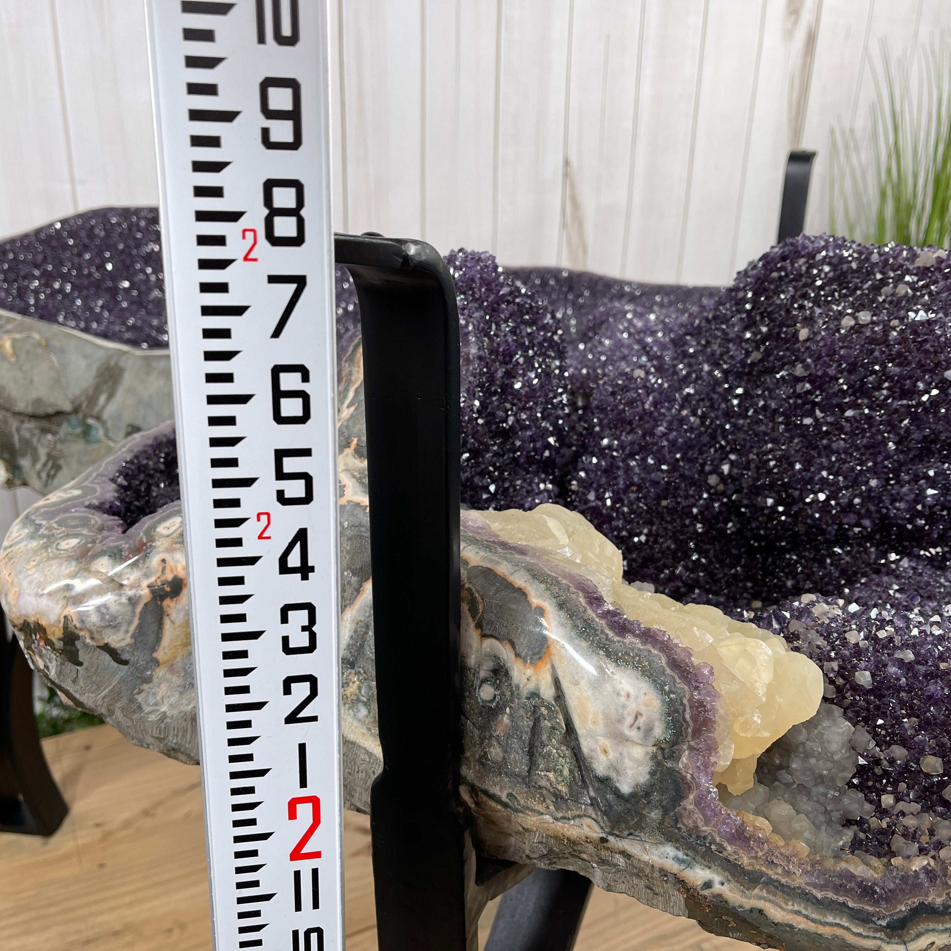 Large Special Amethyst Dining/Conference Table Super Quality, 814 lbs & 31.6" tall #1388-0001 by Brazil Gems - Brazil GemsBrazil GemsLarge Special Amethyst Dining/Conference Table Super Quality, 814 lbs & 31.6" tall #1388-0001 by Brazil GemsTables: Dining1388-0001