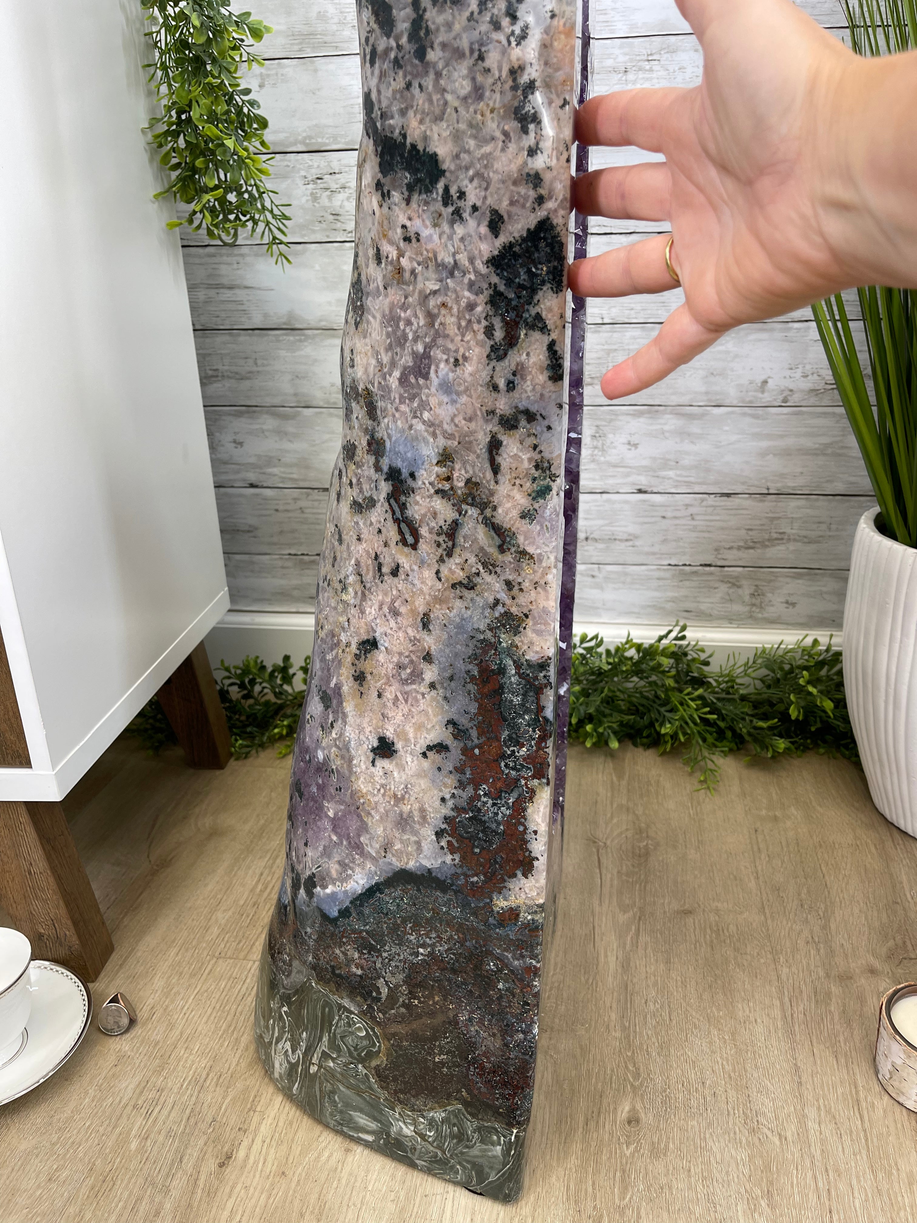 Large Extra Plus Quality Polished Brazilian Amethyst Cathedral, 155.3 lbs & 52” Tall Model #5602-0145 by Brazil Gems - Brazil GemsBrazil GemsLarge Extra Plus Quality Polished Brazilian Amethyst Cathedral, 155.3 lbs & 52” Tall Model #5602-0145 by Brazil GemsPolished Cathedrals5602-0145