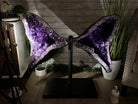 Extra Plus Quality Amethyst Wings on a Metal Stand, 174.2 lbs, 34.75" Tall #5493-0036 - Brazil GemsBrazil GemsExtra Plus Quality Amethyst Wings on a Metal Stand, 174.2 lbs, 34.75" Tall #5493-0036Amethyst Butterfly Wings5493-0036
