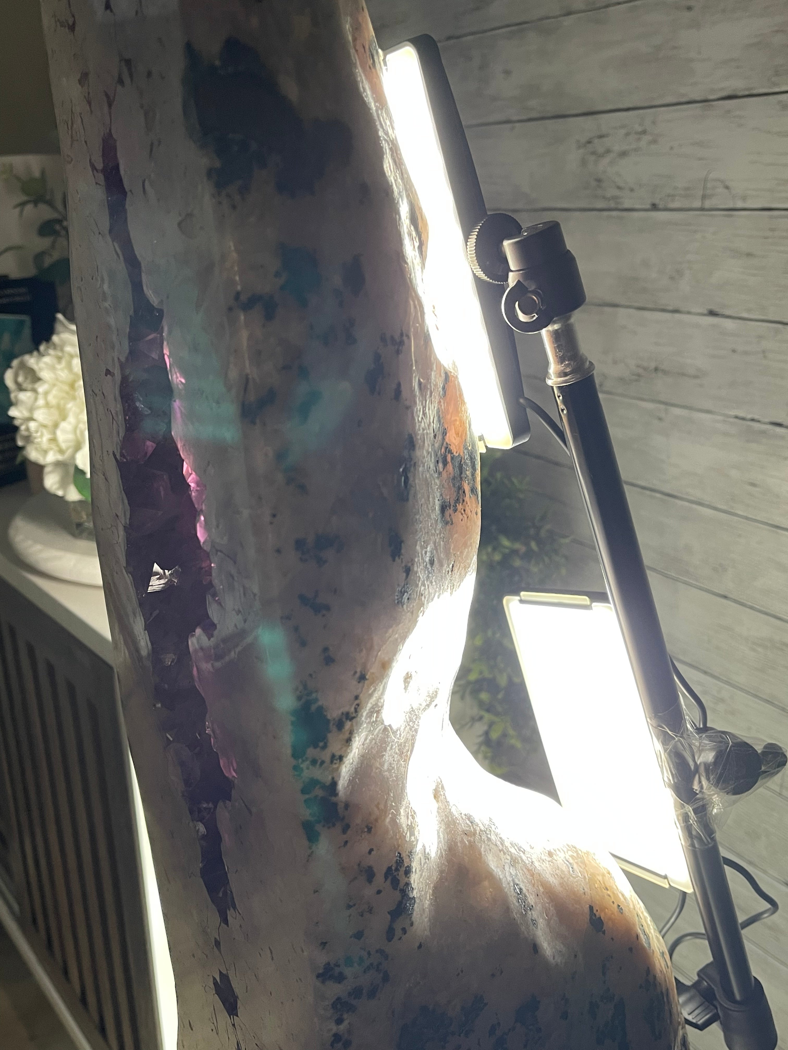 Large Extra Plus Quality Polished Brazilian Amethyst Cathedral, 157 lbs & 50.6” Tall Model #5602-0146 by Brazil Gems - Brazil GemsBrazil GemsLarge Extra Plus Quality Polished Brazilian Amethyst Cathedral, 157 lbs & 50.6” Tall Model #5602-0146 by Brazil GemsPolished Cathedrals5602-0146