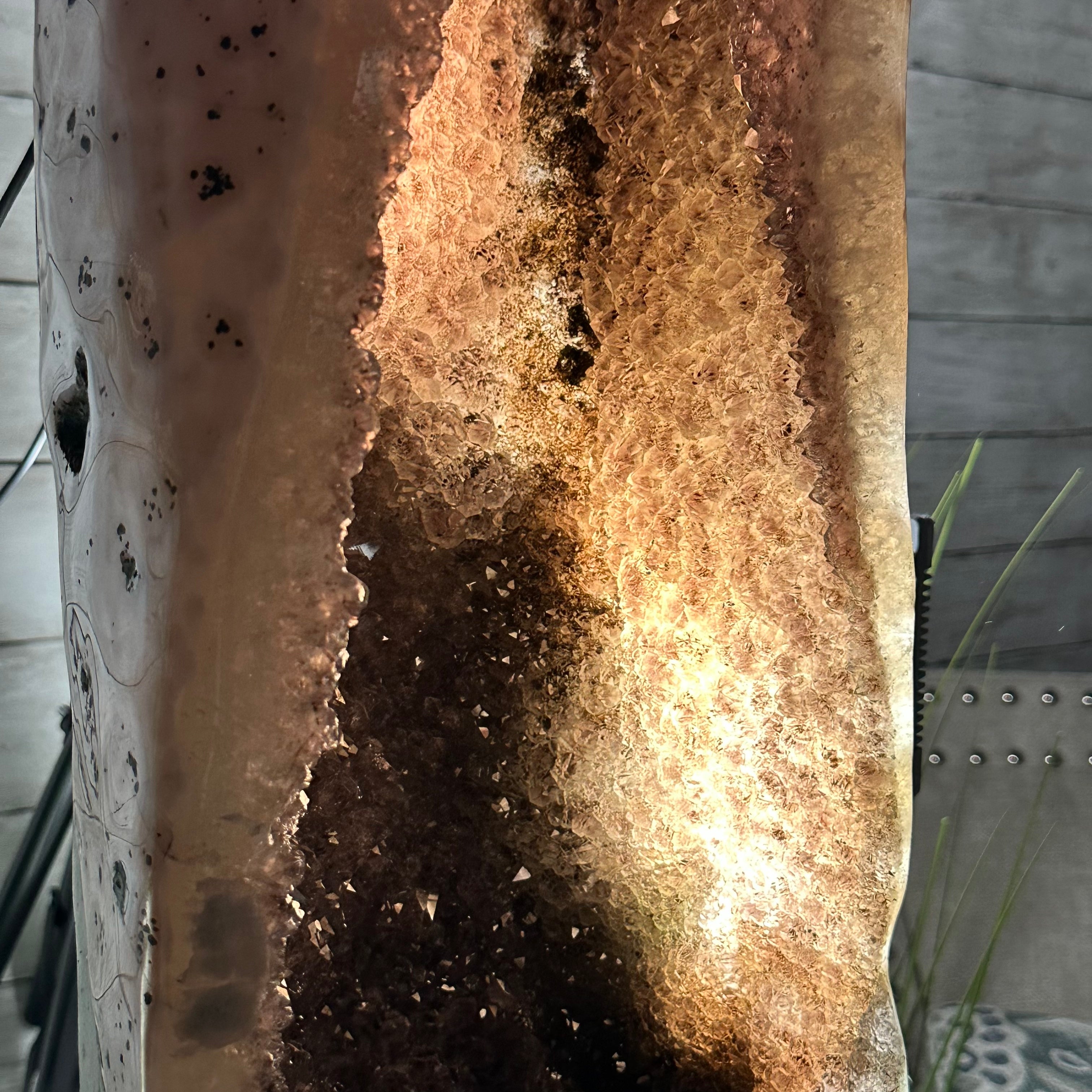 Extra Quality Polished Brazilian Amethyst Cathedral, 51.7 lbs & 30.5" tall Model #5602-0158 by Brazil Gems - Brazil GemsBrazil GemsExtra Quality Polished Brazilian Amethyst Cathedral, 51.7 lbs & 30.5" tall Model #5602-0158 by Brazil GemsPolished Cathedrals5602-0158