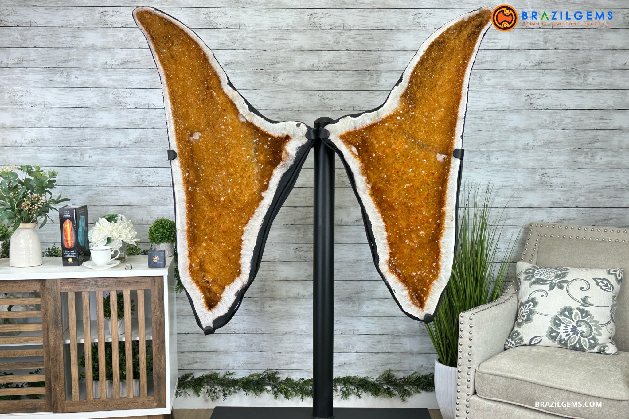 CITRINE BUTTERFLY WINGS - Brazil Gems