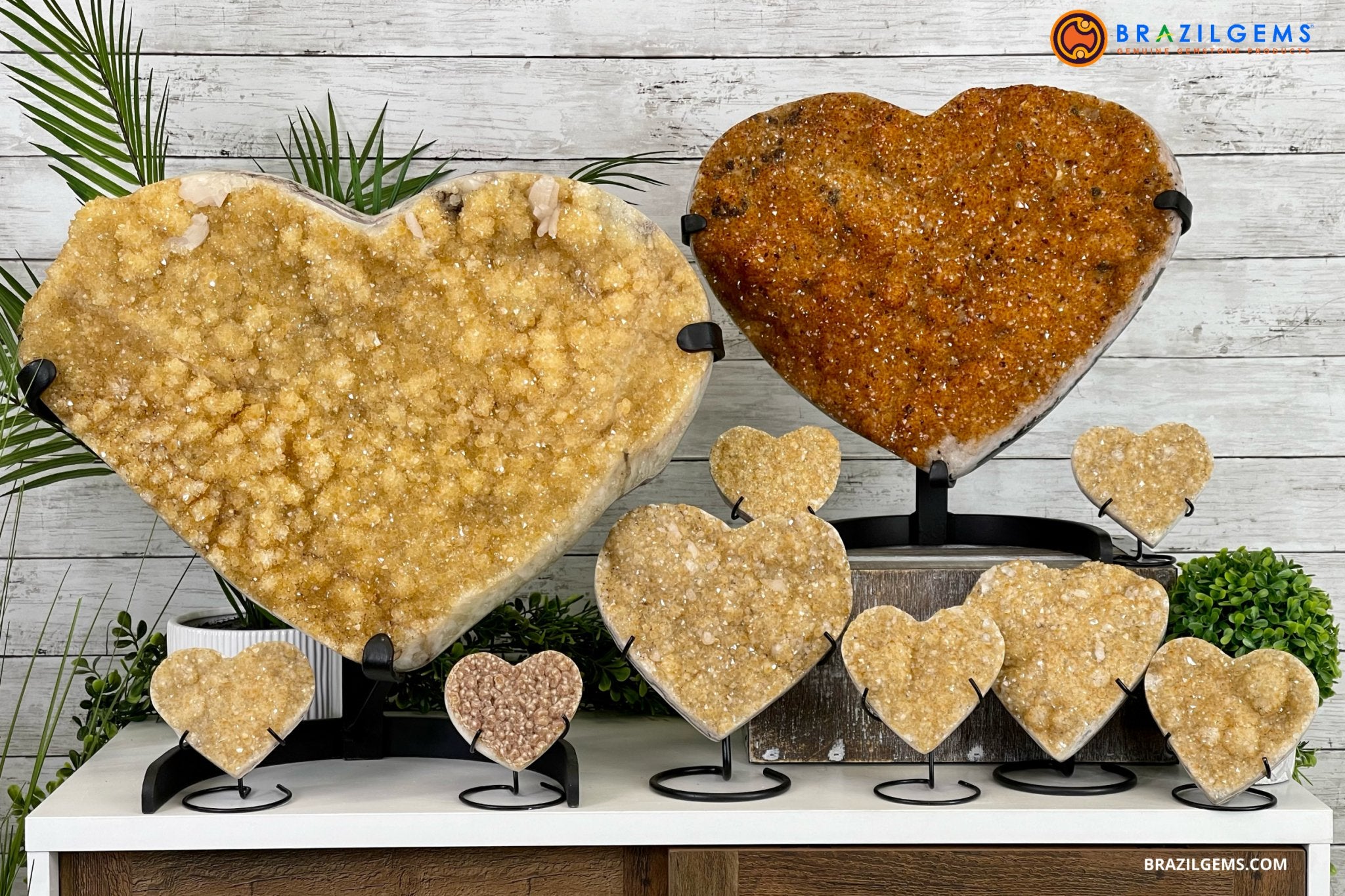 CITRINE HEARTS - Brazil Gems