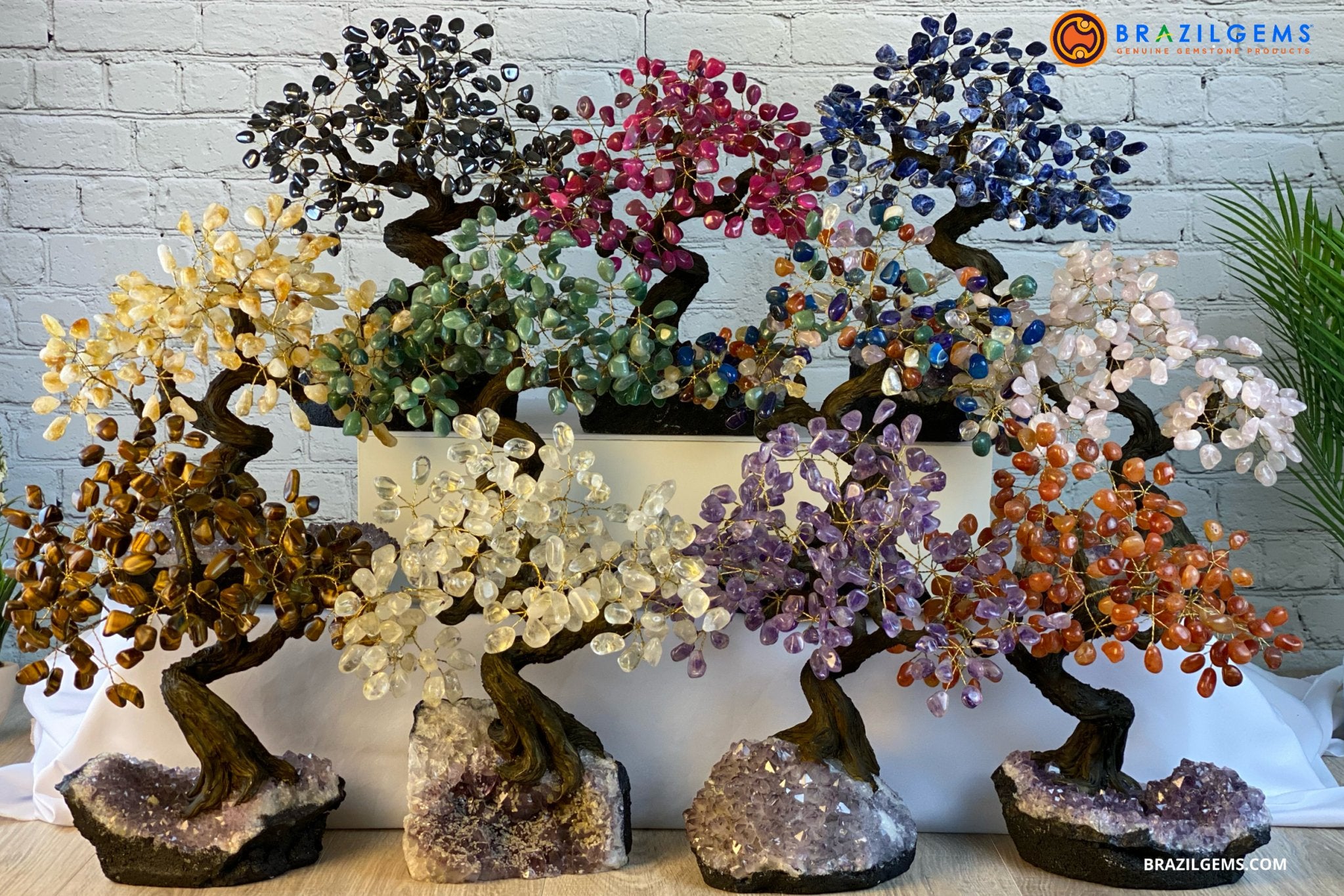 Shop Gemstone Trees Sizes & Styles - Brazil Gems