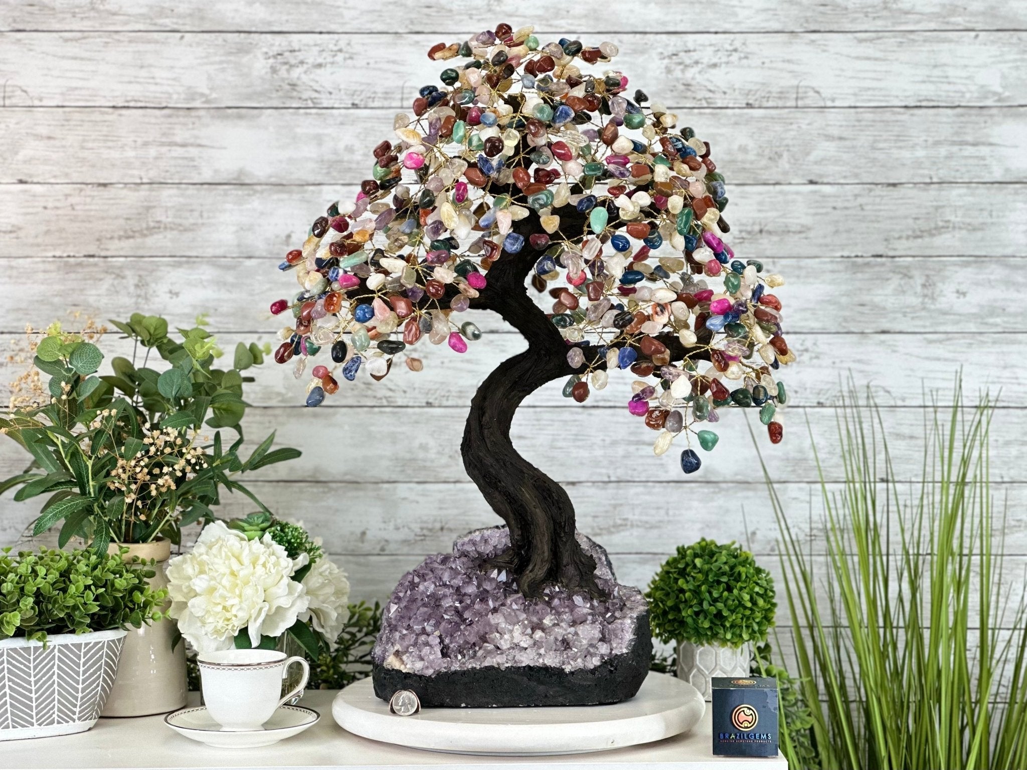 GEMSTONE TREES 25" TALL WITH 720 GEMS - Brazil Gems