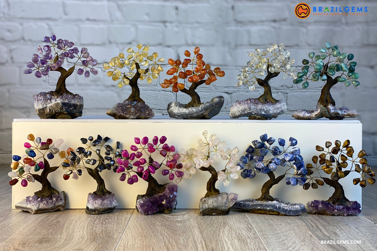 Gemstone Led Tree Shop Gemstone Trees Sizes & Styles - Brazil Gems