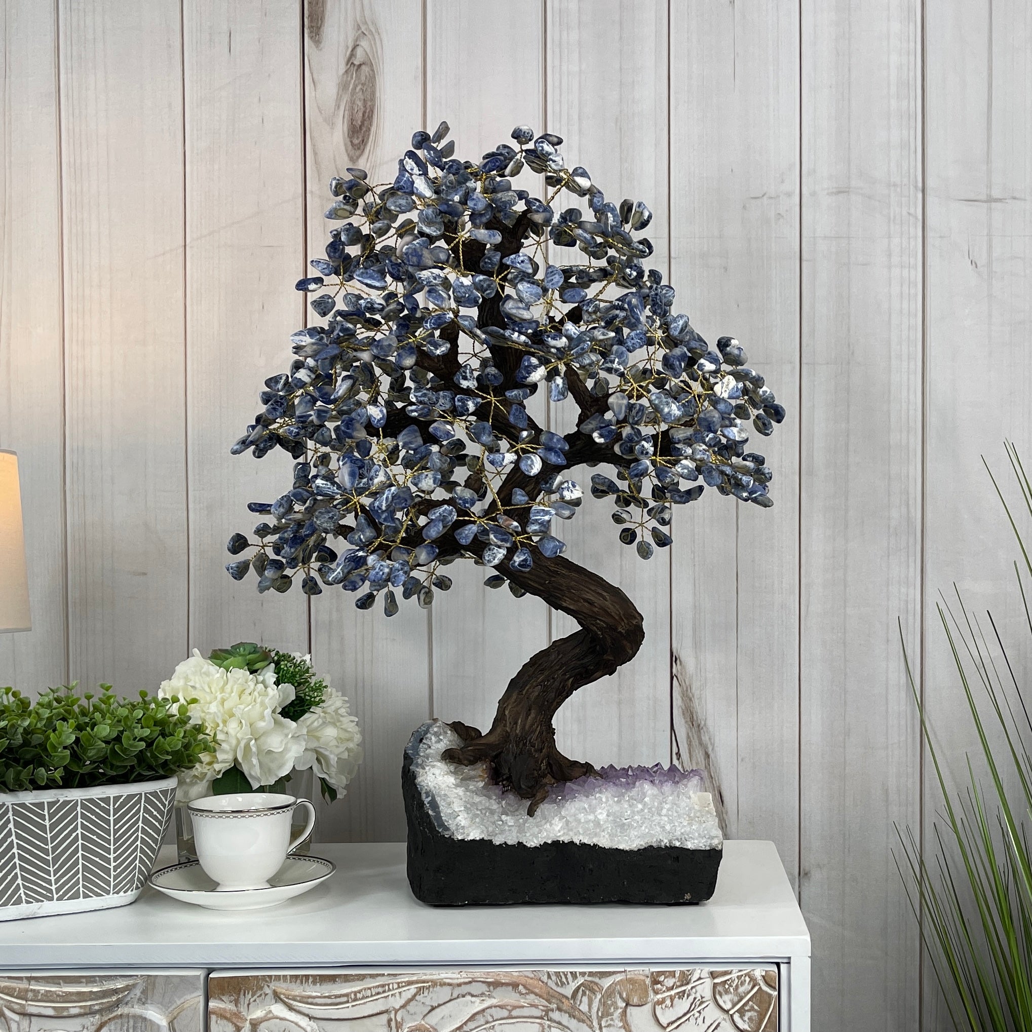 Gemstone Led Tree Shop Handmade Sodalite Gemstone Trees - Brazil Gems