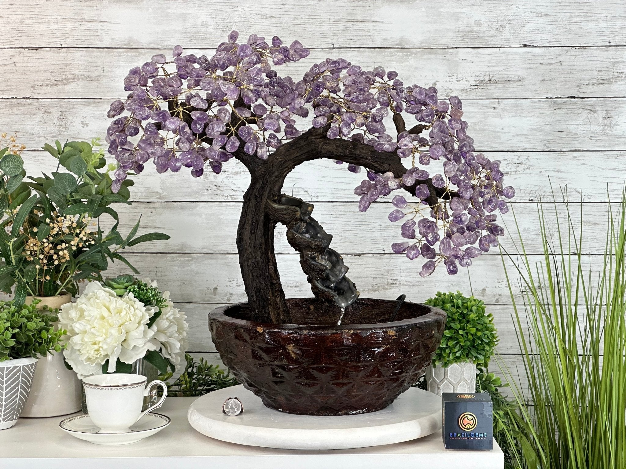 SPECIAL, LARGER & FOUNTAIN GEMSTONE TREES - Brazil Gems