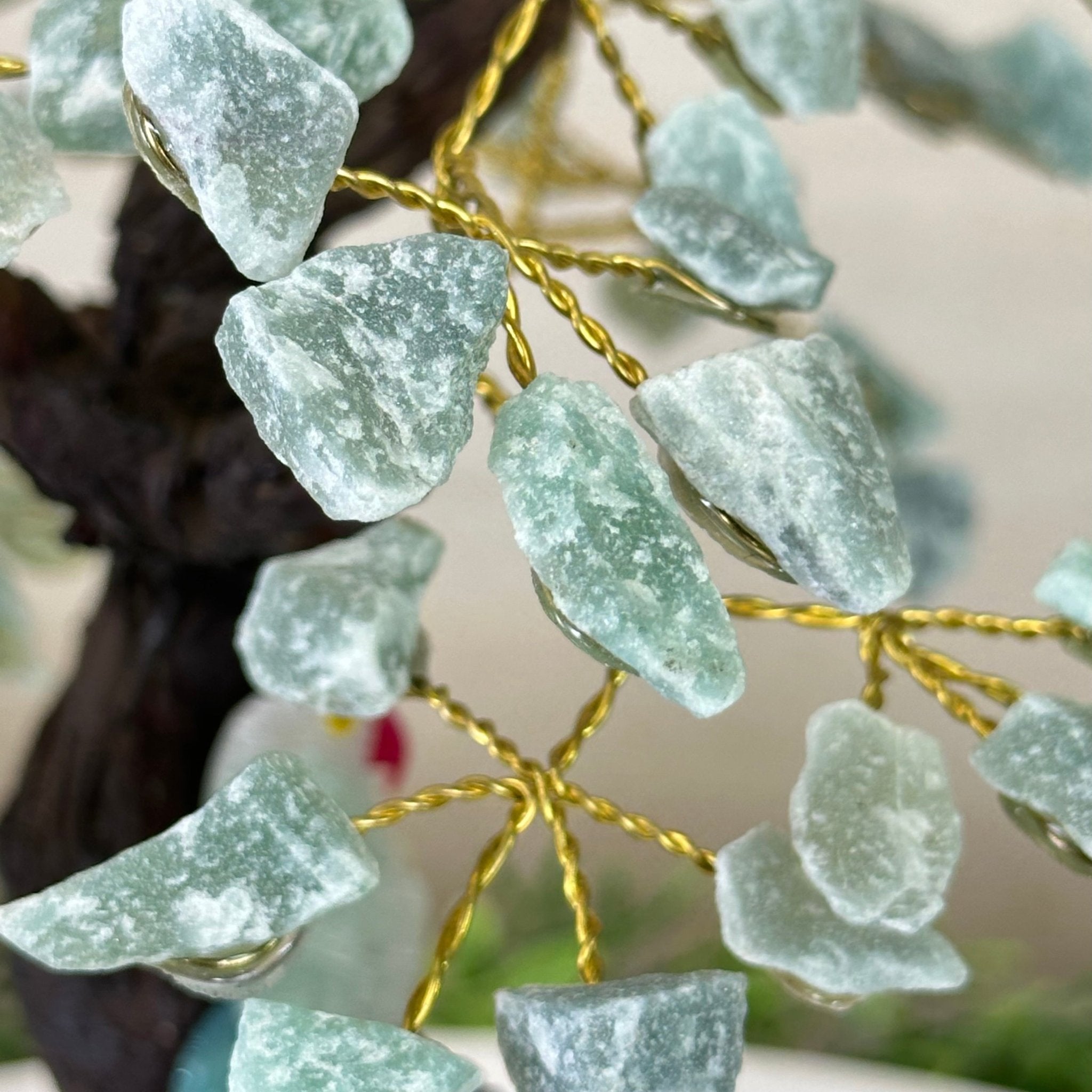 10" Tall Handmade Green Quartz Gemstone Tree, Green Quartz Base with a Crystal Bird #6403GQGQ - 001 - Brazil GemsBrazil Gems10" Tall Handmade Green Quartz Gemstone Tree, Green Quartz Base with a Crystal Bird #6403GQGQ - 001Gemstone Trees6403GQGQ - 001