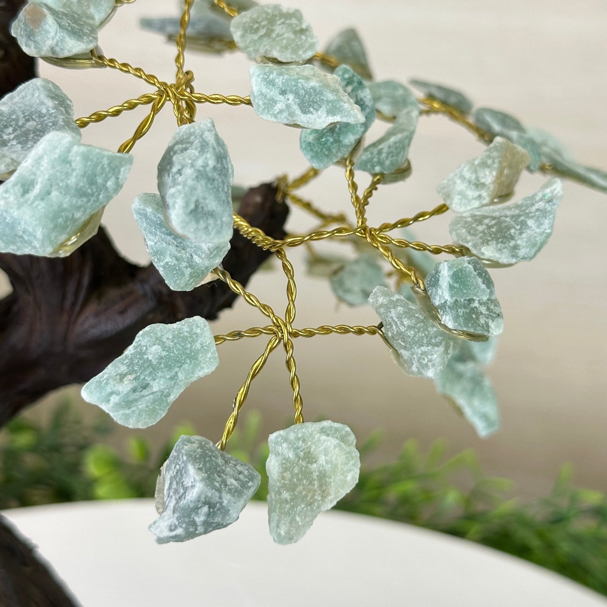 10" Tall Handmade Green Quartz Gemstone Tree, Green Quartz Base with a Crystal Bird #6403GQGQ - 001 - Brazil GemsBrazil Gems10" Tall Handmade Green Quartz Gemstone Tree, Green Quartz Base with a Crystal Bird #6403GQGQ - 001Gemstone Trees6403GQGQ - 001