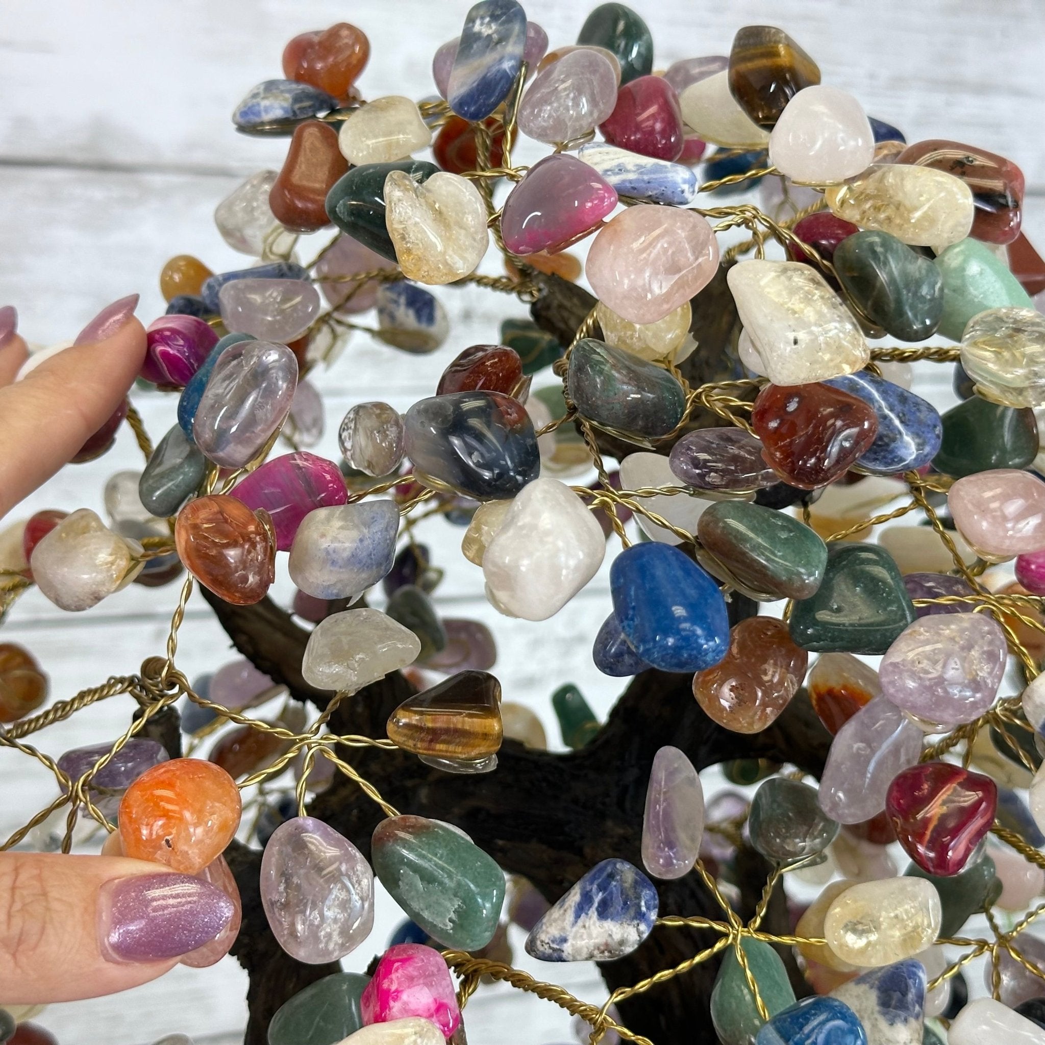 20" Tall Mixed Gems Gemstone Tree on an Amethyst base, 540 gems #5406MG - 011 - Brazil GemsBrazil Gems20" Tall Mixed Gems Gemstone Tree on an Amethyst base, 540 gems #5406MG - 011Gemstone Trees5406MG - 011