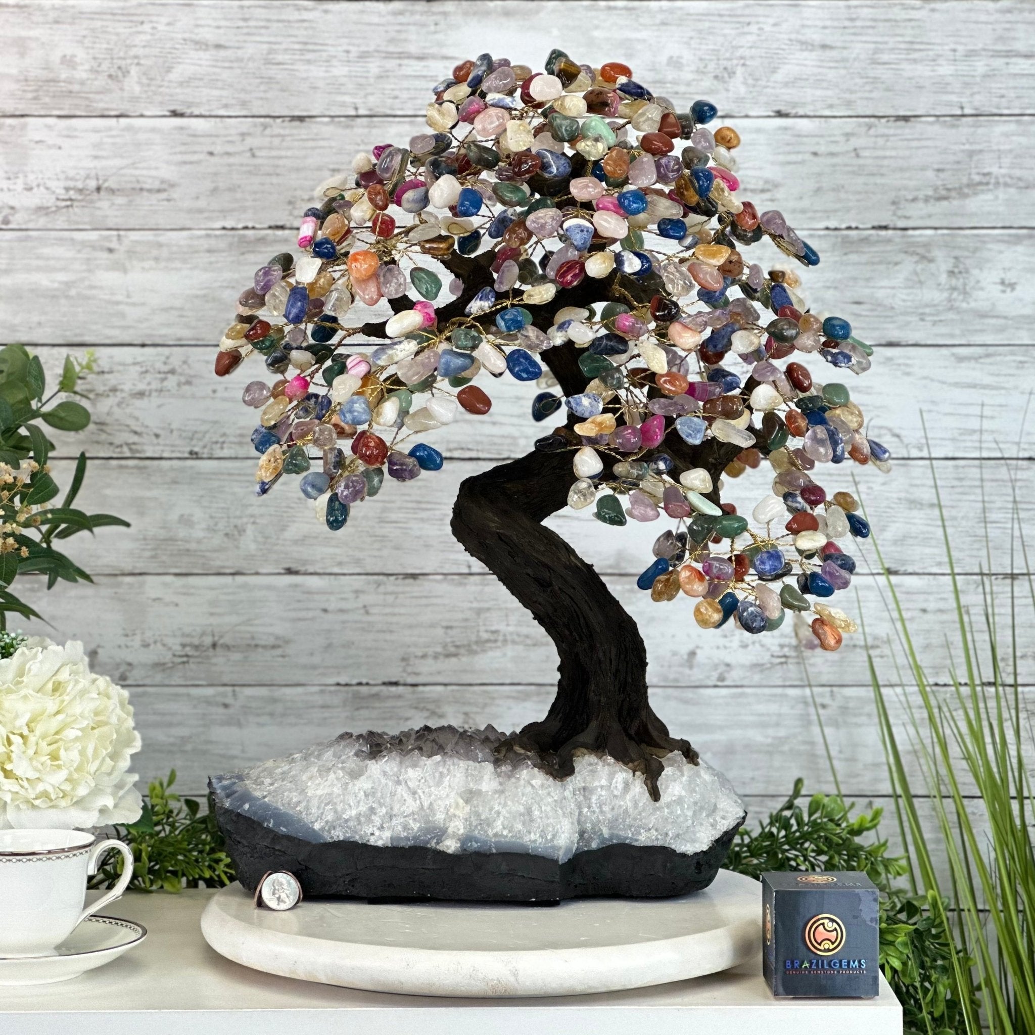 20 inch Tall Bonsai Gemstone Trees | Brazil Gems®