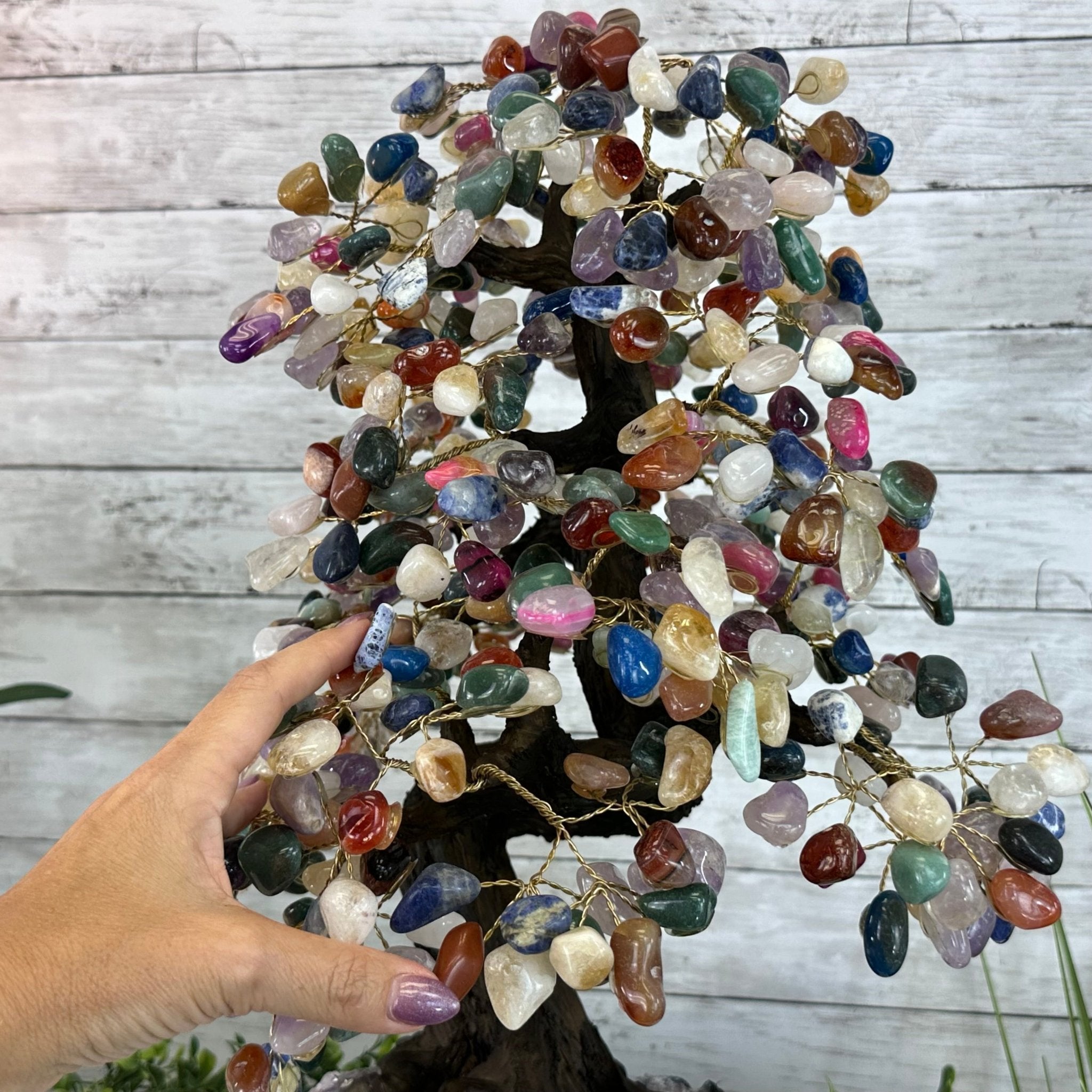 20" Tall Mixed Gems Gemstone Tree on an Amethyst base, 540 gems #5406MG - 012 - Brazil GemsBrazil Gems20" Tall Mixed Gems Gemstone Tree on an Amethyst base, 540 gems #5406MG - 012Gemstone Trees5406MG - 012