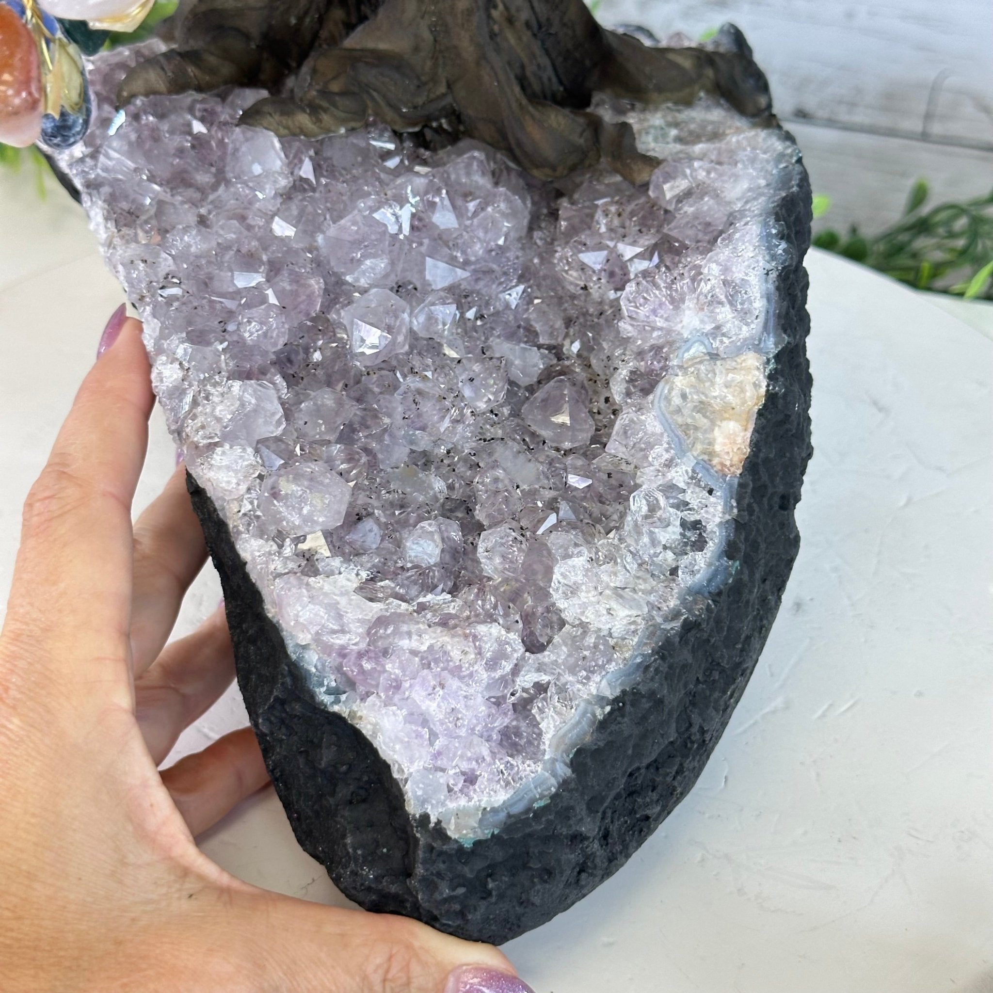 20" Tall Mixed Gems Gemstone Tree on an Amethyst base, 540 gems #5406MG - 012 - Brazil GemsBrazil Gems20" Tall Mixed Gems Gemstone Tree on an Amethyst base, 540 gems #5406MG - 012Gemstone Trees5406MG - 012