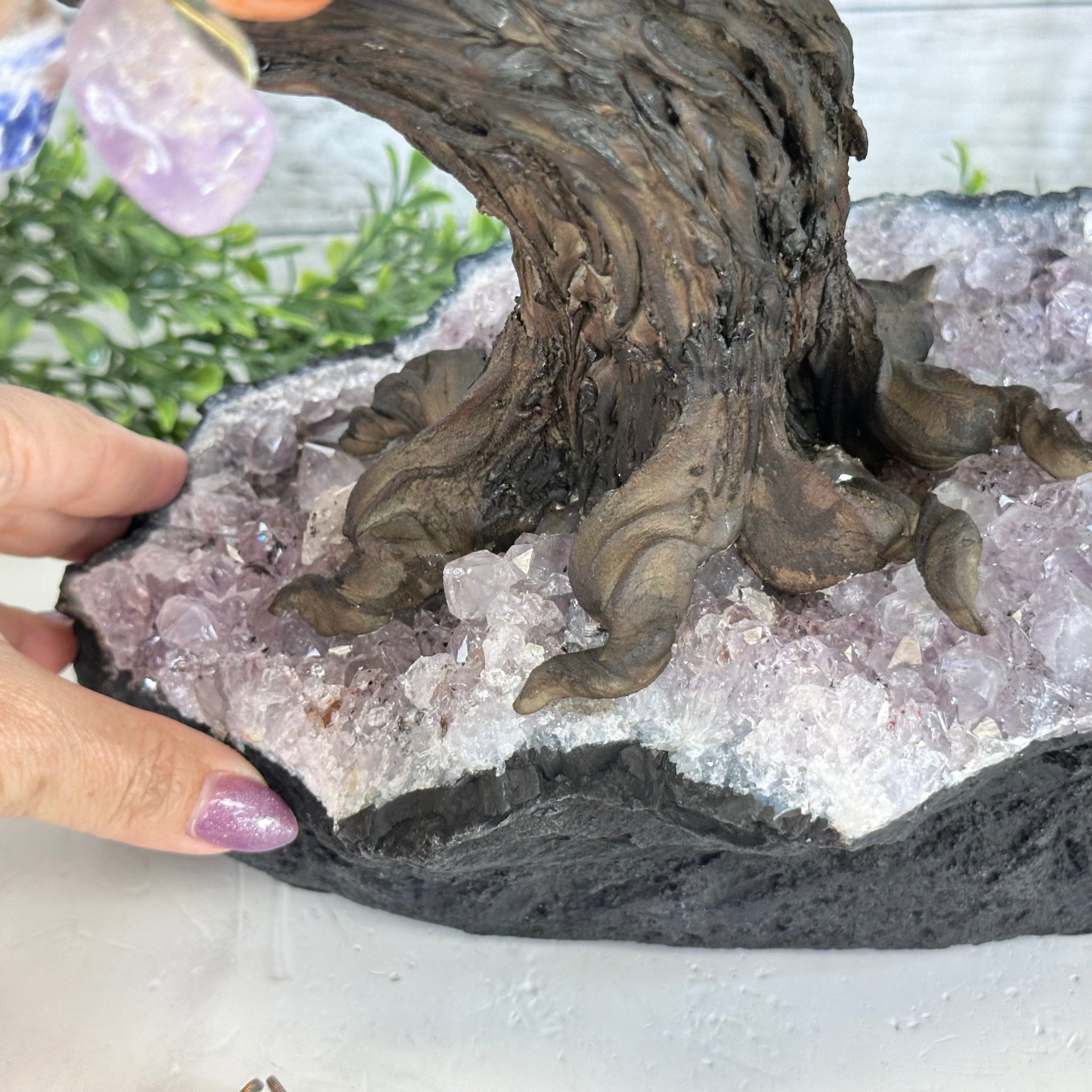 20" Tall Mixed Gems Gemstone Tree on an Amethyst base, 540 gems #5406MG - 012 - Brazil GemsBrazil Gems20" Tall Mixed Gems Gemstone Tree on an Amethyst base, 540 gems #5406MG - 012Gemstone Trees5406MG - 012