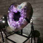 Extra Plus Quality Amethyst Heart Geode w/ metal stand, 999 lbs & 999" Tall #5463 - 0366 - Brazil GemsBrazil GemsExtra Plus Quality Amethyst Heart Geode w/ metal stand, 999 lbs & 999" Tall #5463 - 0366Hearts5463 - 0366