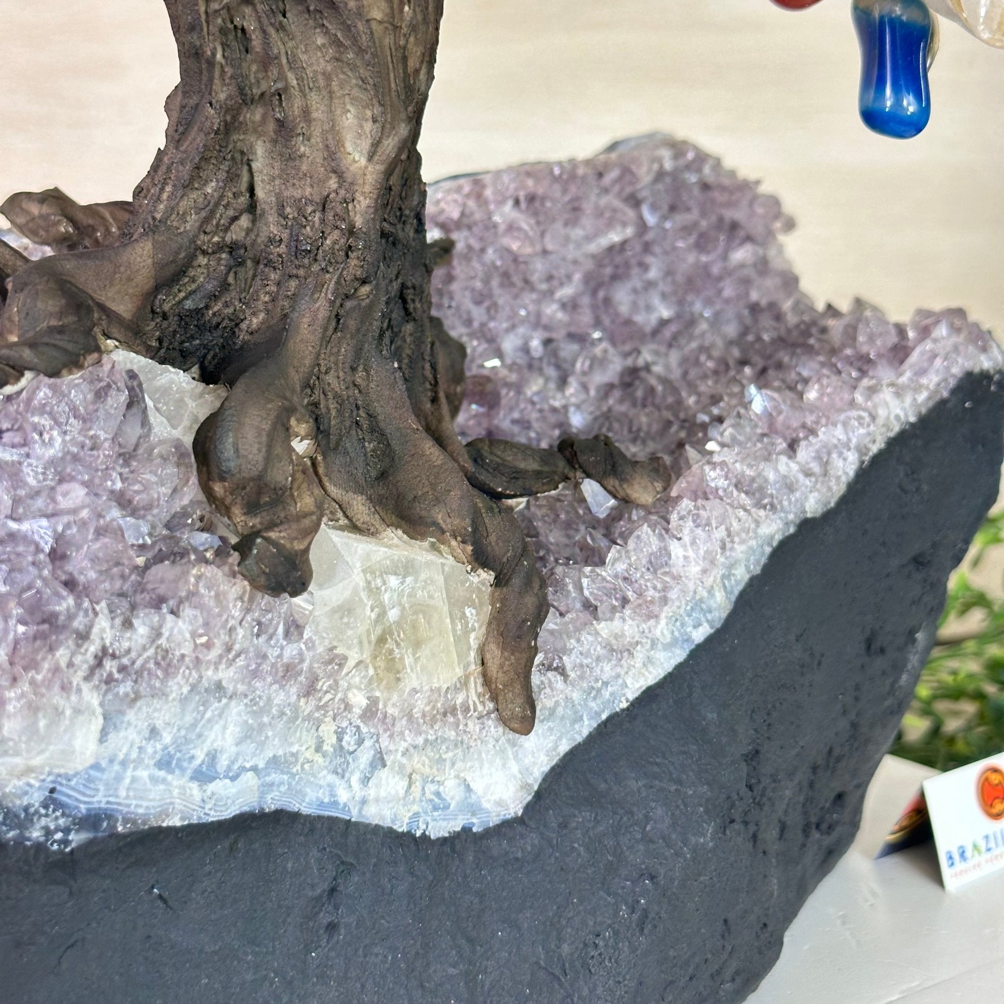 21.5" Tall Mixed Gems Gemstone Tree on an Amethyst base, 540 gems #5406MG - 014 - Brazil GemsBrazil Gems21.5" Tall Mixed Gems Gemstone Tree on an Amethyst base, 540 gems #5406MG - 014Gemstone Trees5406MG - 014