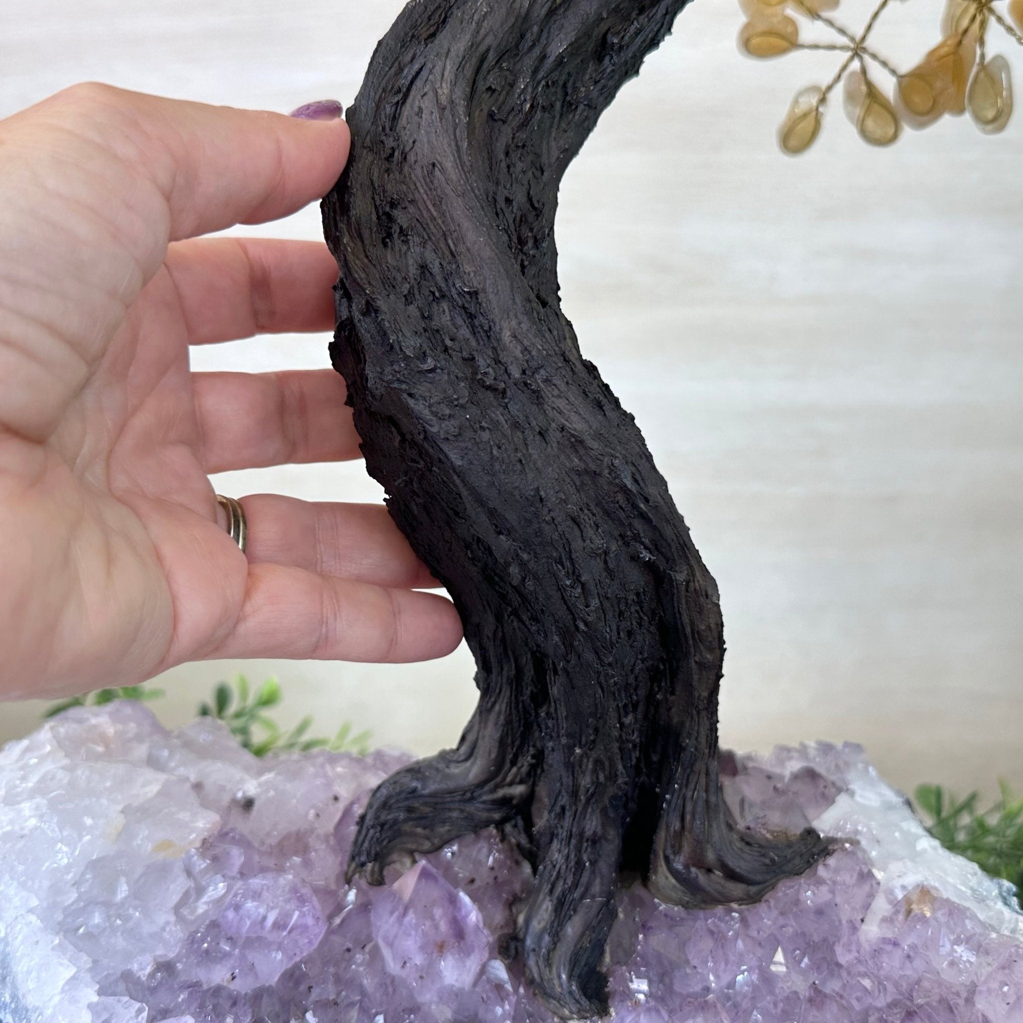 21.75" Tall Citrine Gemstone Tree on an Amethyst Base, 540 gems #5406CI - 022 - Brazil GemsBrazil Gems21.75" Tall Citrine Gemstone Tree on an Amethyst Base, 540 gems #5406CI - 022Gemstone Trees5406CI - 022