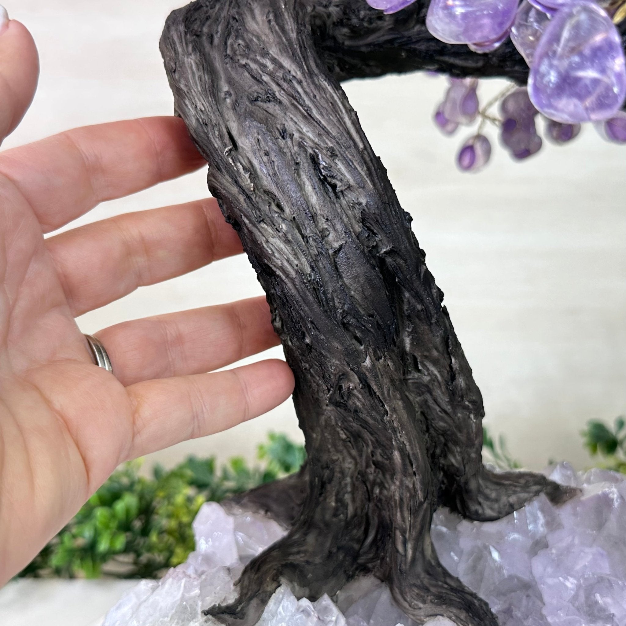 21.8" Tall Amethyst Gemstone Tree on an Amethyst base, 540 gems #5406AM - 040 - Brazil GemsBrazil Gems21.8" Tall Amethyst Gemstone Tree on an Amethyst base, 540 gems #5406AM - 040Gemstone Trees5406AM - 040