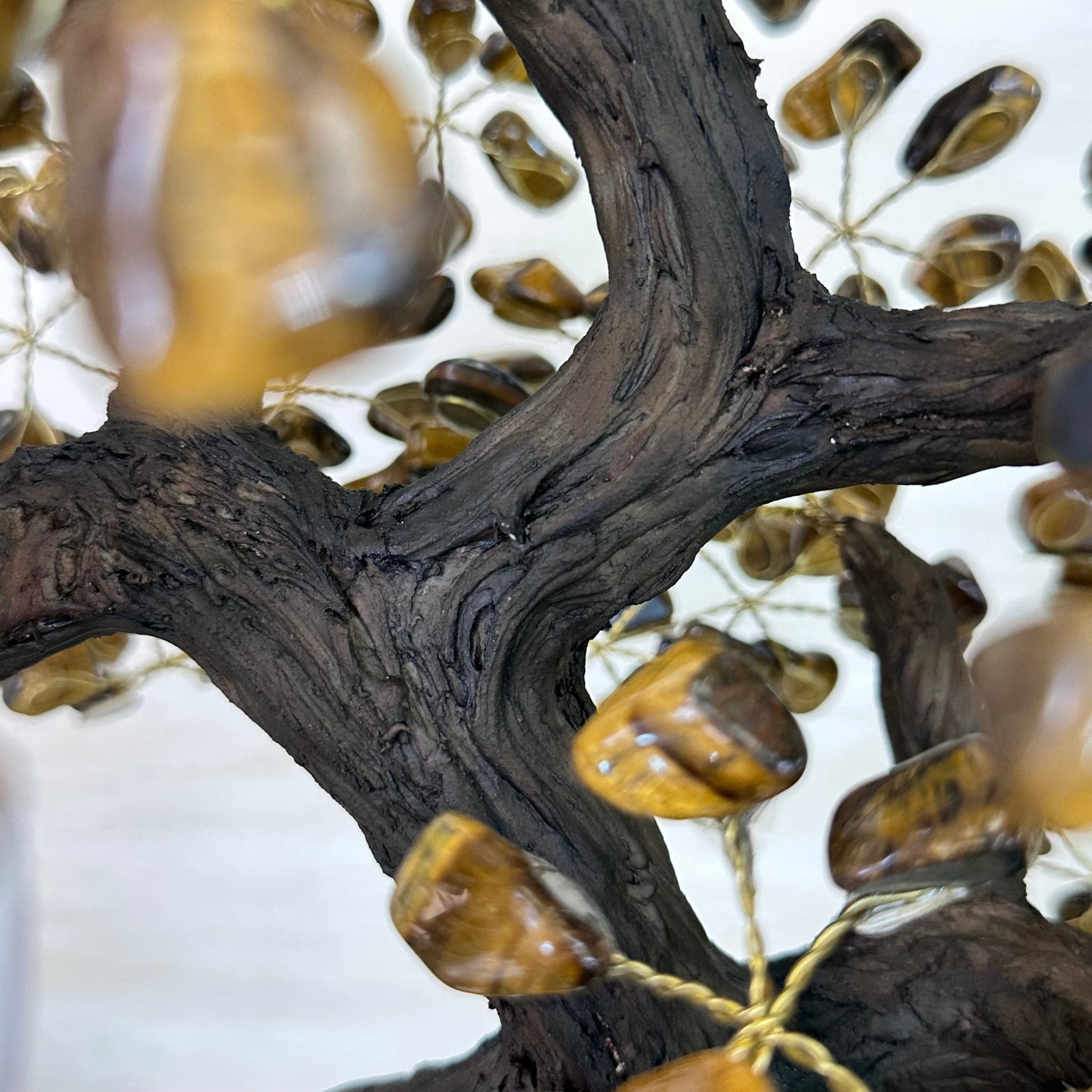 22" Tall Tiger's Eye Gemstone Tree on an Amethyst base, 540 gems #5406TE - 004 - Brazil GemsBrazil Gems22" Tall Tiger's Eye Gemstone Tree on an Amethyst base, 540 gems #5406TE - 004Gemstone Trees5406TE - 004