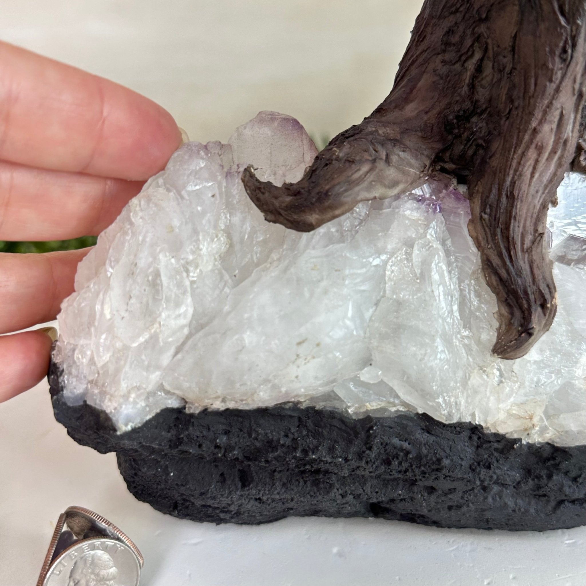 22.5" Tall Amethyst Gemstone Tree on an Amethyst base, 540 gems #5406AM - 044 - Brazil GemsBrazil Gems22.5" Tall Amethyst Gemstone Tree on an Amethyst base, 540 gems #5406AM - 044Gemstone Trees5406AM - 044