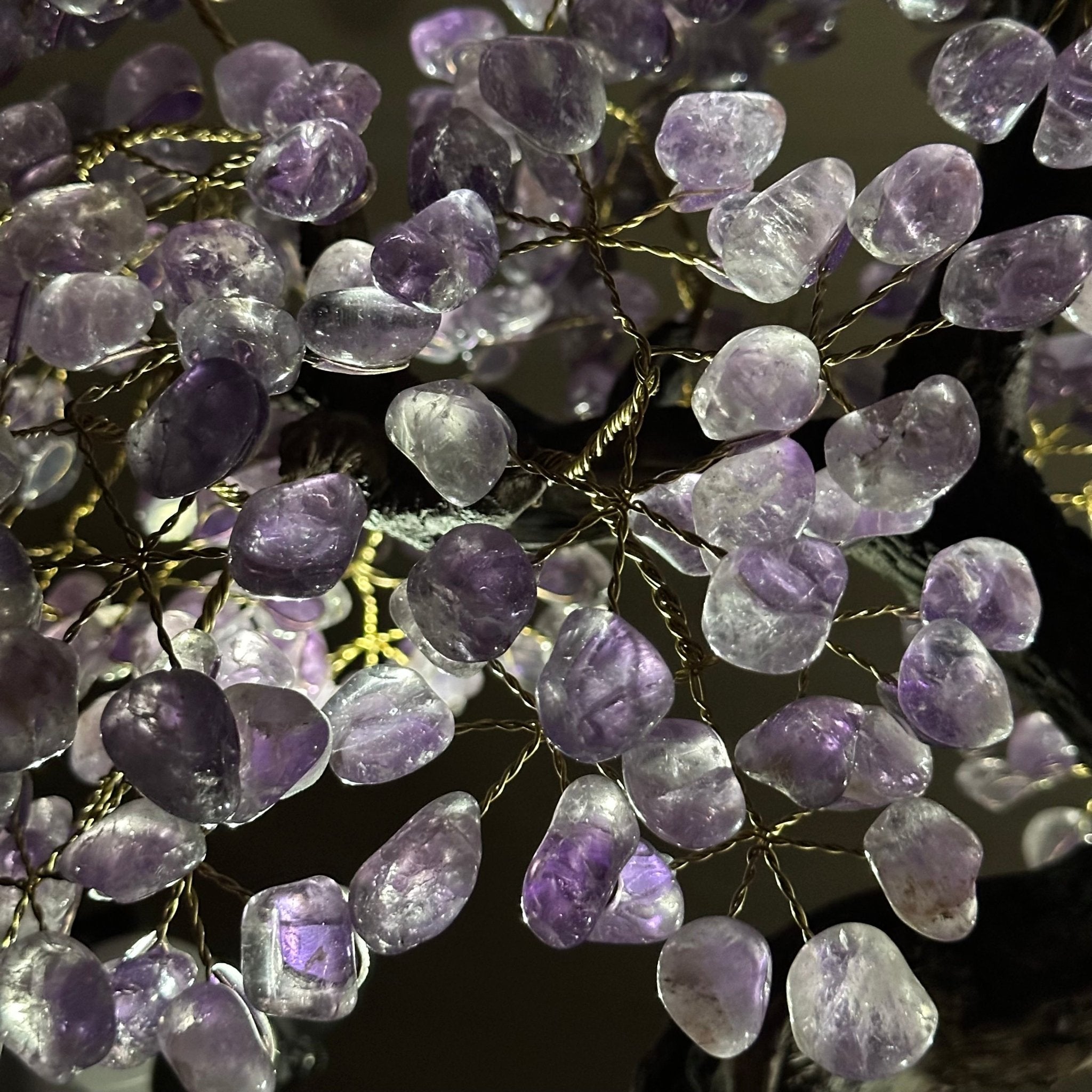 22.5" Tall Amethyst Gemstone Tree on an Amethyst base, 540 gems #5406AM - 044 - Brazil GemsBrazil Gems22.5" Tall Amethyst Gemstone Tree on an Amethyst base, 540 gems #5406AM - 044Gemstone Trees5406AM - 044