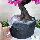 22.5" Tall Pink Agate Gemstone Tree on an Amethyst base, 540 gems #5406PA - 005 - Brazil GemsBrazil Gems22.5" Tall Pink Agate Gemstone Tree on an Amethyst base, 540 gems #5406PA - 005Gemstone Trees5406PA - 005