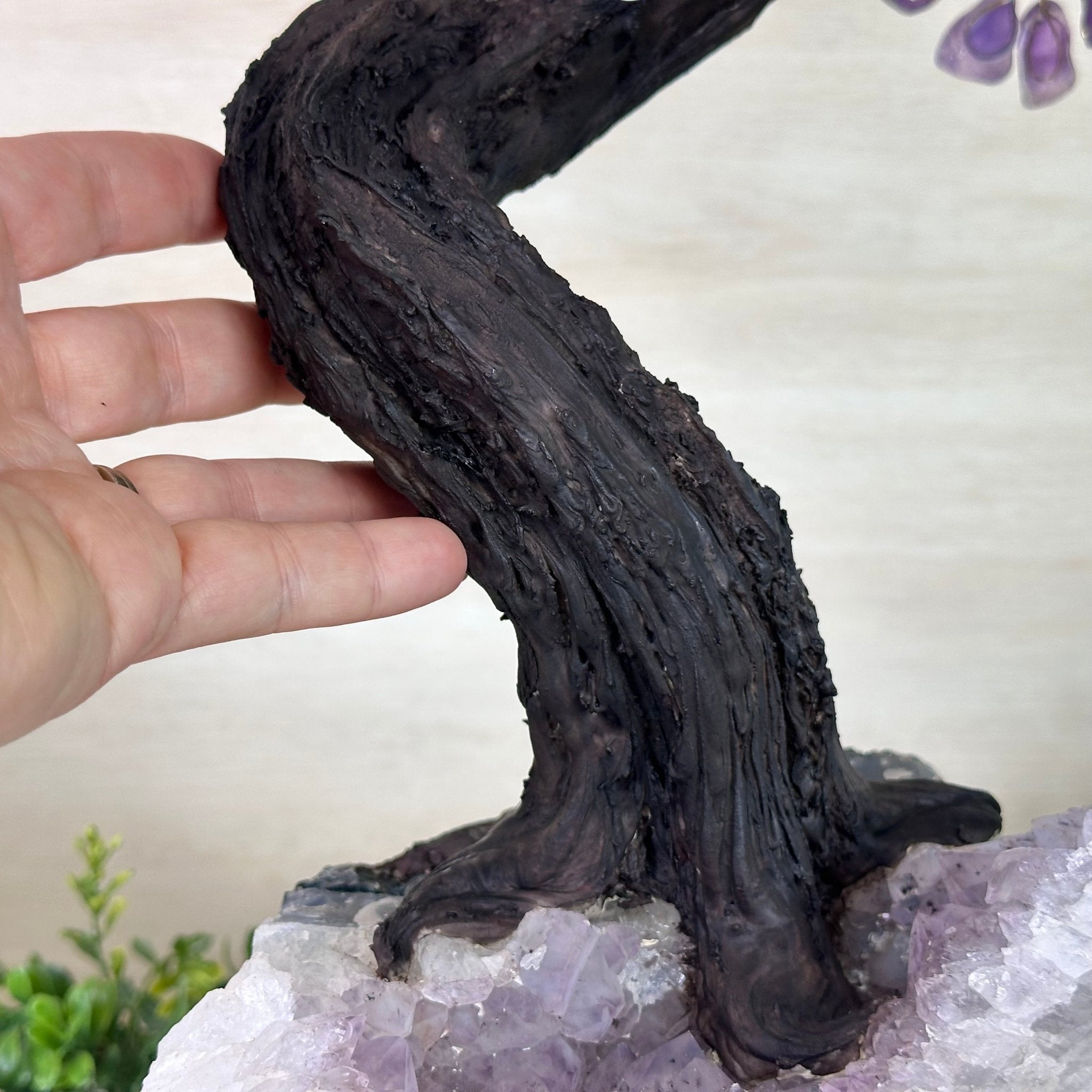 22.7" Tall Amethyst Gemstone Tree on an Amethyst base, 540 gems #5406AM - 041 - Brazil GemsBrazil Gems22.7" Tall Amethyst Gemstone Tree on an Amethyst base, 540 gems #5406AM - 041Gemstone Trees5406AM - 041