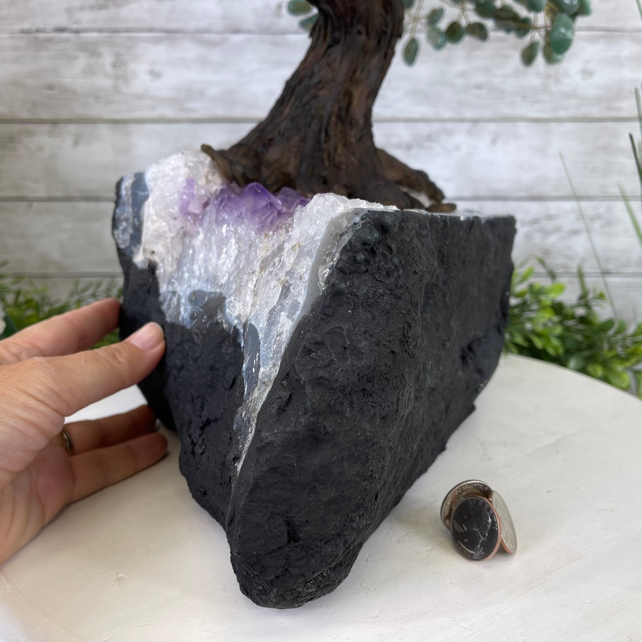 Handmade Green Quartz Gemstone Tree 25