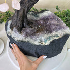 25" Tall Large Rose Quartz Gemstone Tree on an Amethyst Base, 720 gems #5407RQ - 016 - Brazil GemsBrazil Gems25" Tall Large Rose Quartz Gemstone Tree on an Amethyst Base, 720 gems #5407RQ - 016Gemstone Trees5407RQ - 016