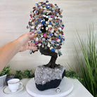 25.5" Tall Large Mixed Gems Gemstone Tree on an Amethyst Base, 720 gems #5407MG - 007 - Brazil GemsBrazil Gems25.5" Tall Large Mixed Gems Gemstone Tree on an Amethyst Base, 720 gems #5407MG - 007Gemstone Trees5407MG - 007