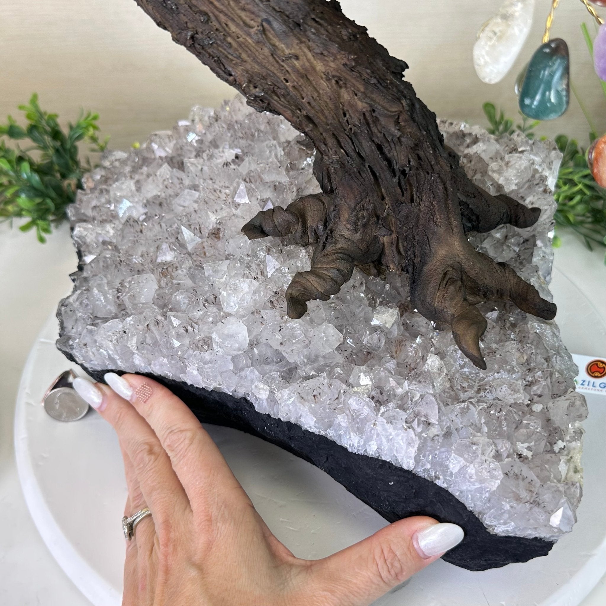 25.5" Tall Large Mixed Gems Gemstone Tree on an Amethyst Base, 720 gems #5407MG - 007 - Brazil GemsBrazil Gems25.5" Tall Large Mixed Gems Gemstone Tree on an Amethyst Base, 720 gems #5407MG - 007Gemstone Trees5407MG - 007