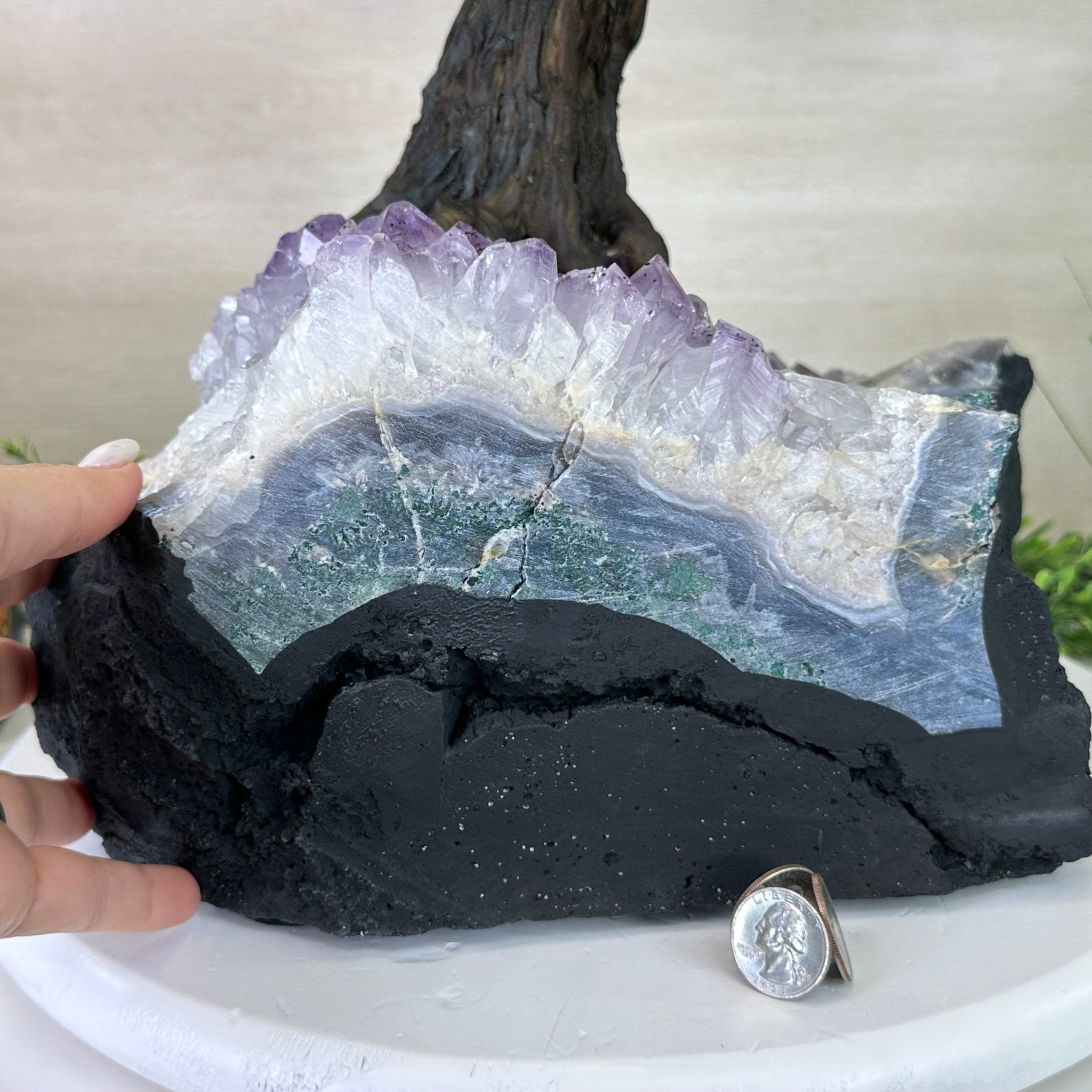 25.5" Tall Large Mixed Gems Gemstone Tree on an Amethyst Base, 720 gems #5407MG - 008 - Brazil GemsBrazil Gems25.5" Tall Large Mixed Gems Gemstone Tree on an Amethyst Base, 720 gems #5407MG - 008Gemstone Trees5407MG - 008