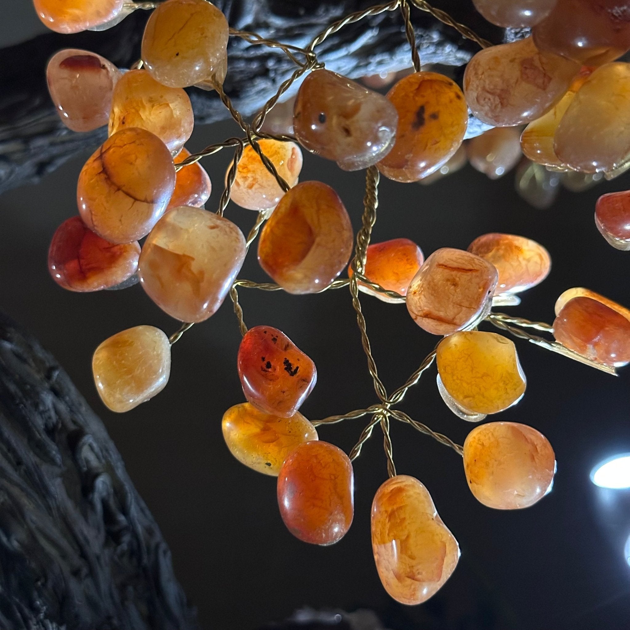 25.75" Tall Large Carnelian Gemstone Tree on an Amethyst Base, 720 gems #5407CA - 005 - Brazil GemsBrazil Gems25.75" Tall Large Carnelian Gemstone Tree on an Amethyst Base, 720 gems #5407CA - 005Gemstone Trees5407CA - 005