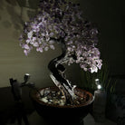 26" Tall Amethyst Gemstone Fountain Tree with Ceramic Bowl, 630 Gem Leaves #5453AMFB - 001 - Brazil GemsBrazil Gems26" Tall Amethyst Gemstone Fountain Tree with Ceramic Bowl, 630 Gem Leaves #5453AMFB - 001Gemstone Trees5453AMFB - 001