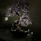 26" Tall Amethyst Gemstone Fountain Tree with Ceramic Bowl, 660 Gem Leaves #5458AMFB - 002 - Brazil GemsBrazil Gems26" Tall Amethyst Gemstone Fountain Tree with Ceramic Bowl, 660 Gem Leaves #5458AMFB - 002Gemstone Trees5458AMFB - 002