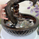 26" Tall Amethyst Gemstone Fountain Tree with Ceramic Bowl, 660 Gem Leaves #5458AMFB - 002 - Brazil GemsBrazil Gems26" Tall Amethyst Gemstone Fountain Tree with Ceramic Bowl, 660 Gem Leaves #5458AMFB - 002Gemstone Trees5458AMFB - 002