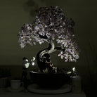 26" Tall Amethyst Gemstone Fountain Tree with Ceramic Bowl, 660 Gem Leaves #5458AMFB - 002 - Brazil GemsBrazil Gems26" Tall Amethyst Gemstone Fountain Tree with Ceramic Bowl, 660 Gem Leaves #5458AMFB - 002Gemstone Trees5458AMFB - 002