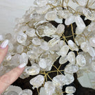 26" Tall Large Clear Quartz Gemstone Tree on an Amethyst Base, 720 gems #5407CQ - 010 - Brazil GemsBrazil Gems26" Tall Large Clear Quartz Gemstone Tree on an Amethyst Base, 720 gems #5407CQ - 010Gemstone Trees5407CQ - 010