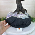 26" Tall Large Clear Quartz Gemstone Tree on an Amethyst Base, 720 gems #5407CQ - 010 - Brazil GemsBrazil Gems26" Tall Large Clear Quartz Gemstone Tree on an Amethyst Base, 720 gems #5407CQ - 010Gemstone Trees5407CQ - 010