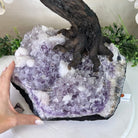 26" Tall Large Clear Quartz Gemstone Tree on an Amethyst Base, 720 gems #5407CQ - 010 - Brazil GemsBrazil Gems26" Tall Large Clear Quartz Gemstone Tree on an Amethyst Base, 720 gems #5407CQ - 010Gemstone Trees5407CQ - 010