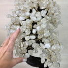 26" Tall Large Clear Quartz Gemstone Tree on an Amethyst Base, 720 gems #5407CQ - 010 - Brazil GemsBrazil Gems26" Tall Large Clear Quartz Gemstone Tree on an Amethyst Base, 720 gems #5407CQ - 010Gemstone Trees5407CQ - 010