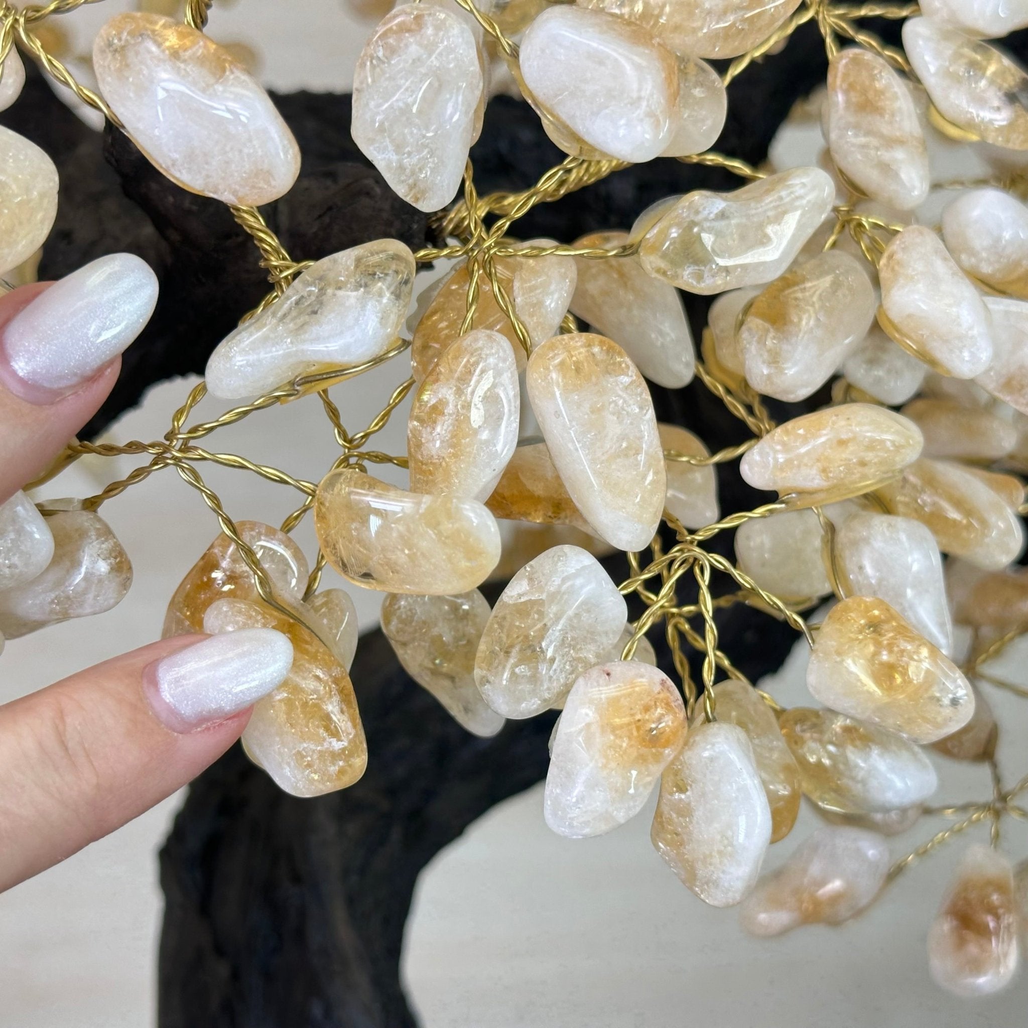 26.6" Tall Large Citrine Gemstone Tree on an Amethyst Base, 720 gems #5407CI - 016 - Brazil GemsBrazil Gems26.6" Tall Large Citrine Gemstone Tree on an Amethyst Base, 720 gems #5407CI - 016Gemstone Trees5407CI - 016